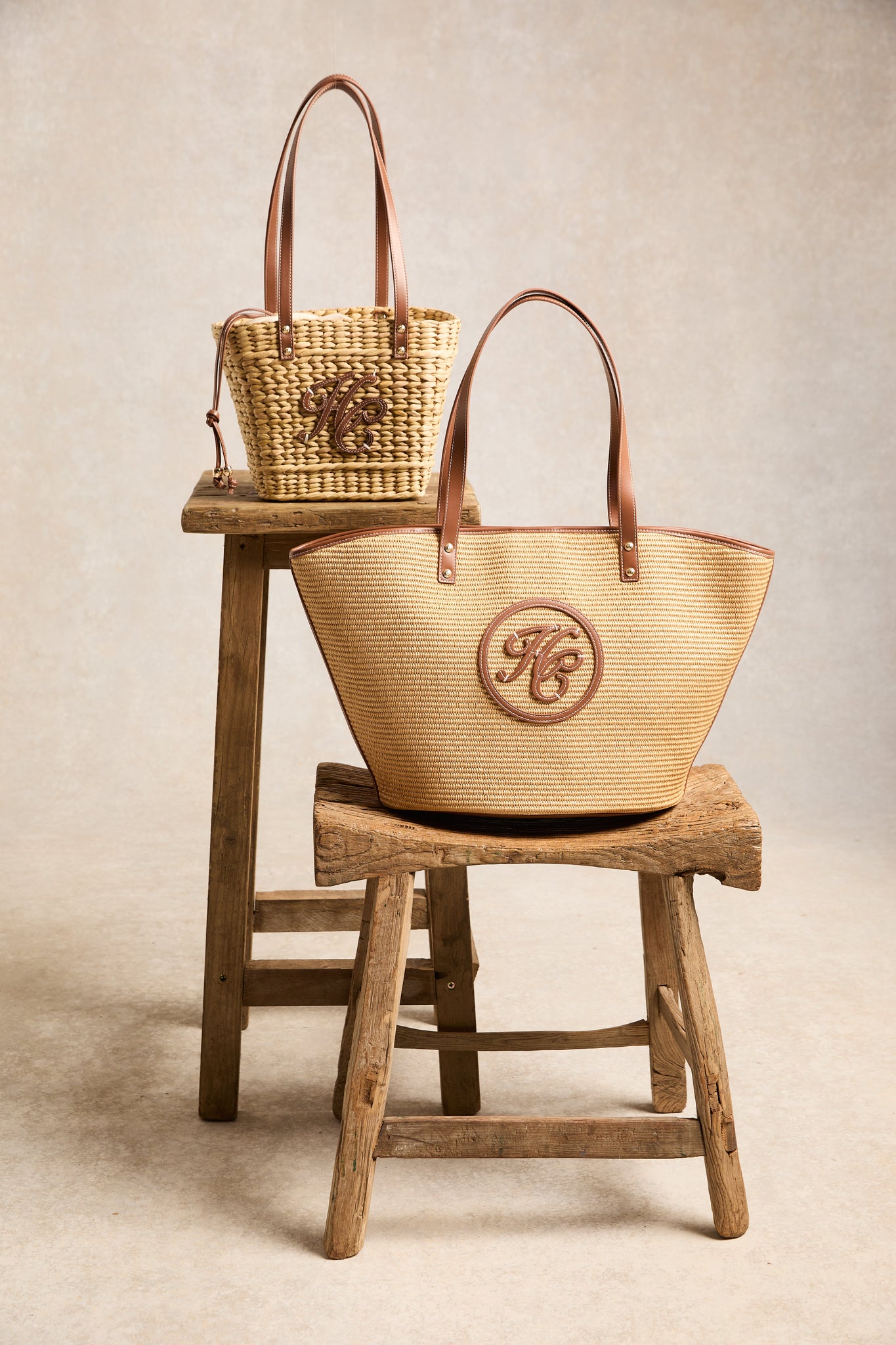 Amalfi Mini Basket Bag (Natural Tan)