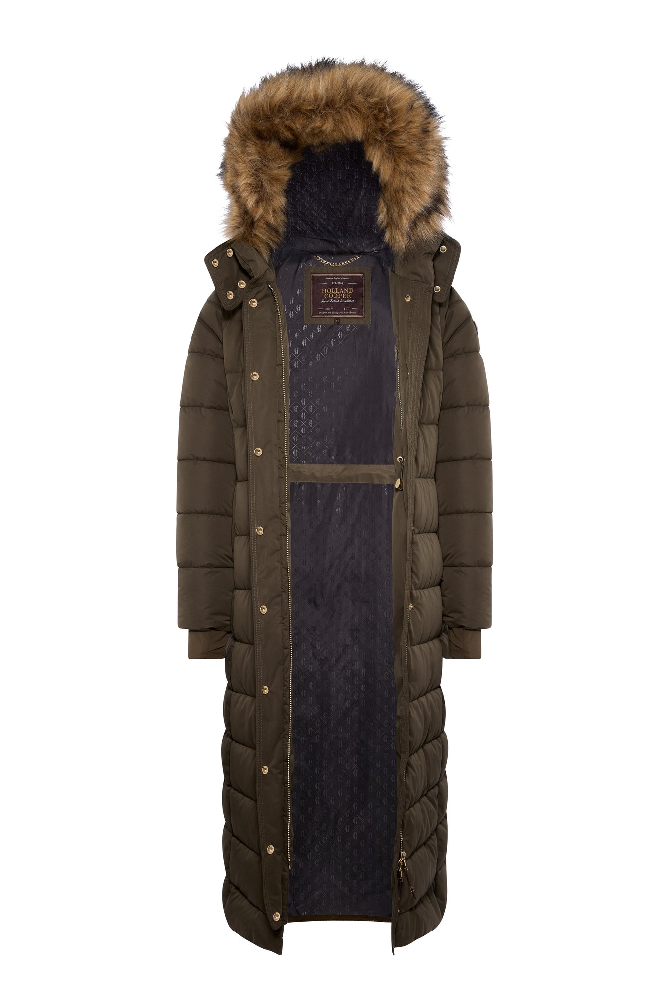 Stoneleigh Longline Coat (Heritage Khaki)