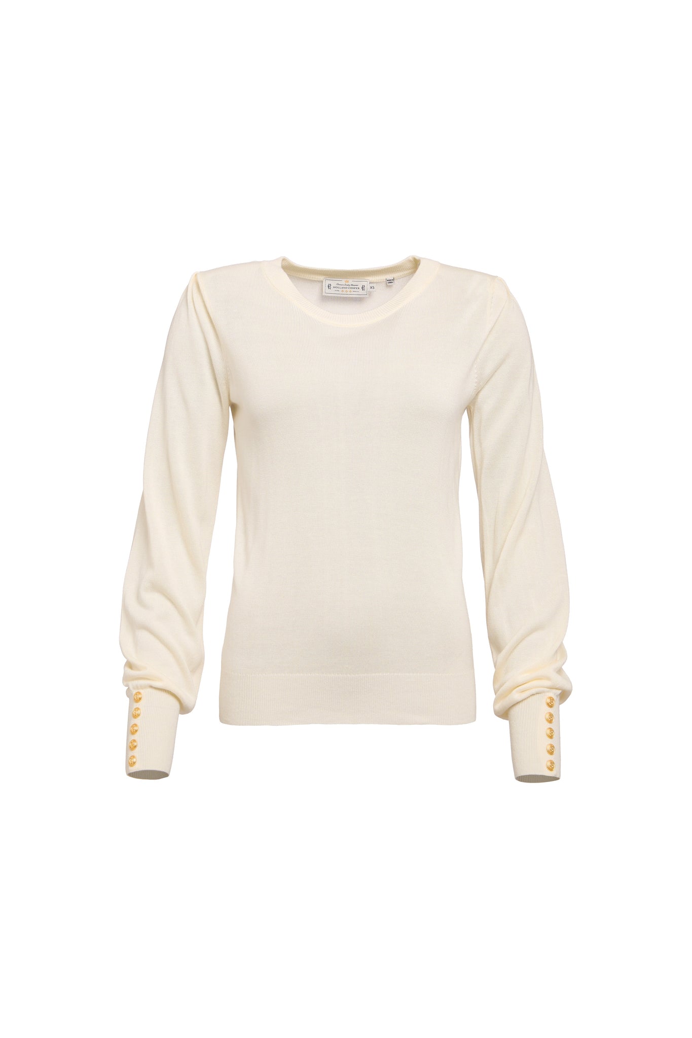 Structured Kelsie Crew Neck Knit (Natural)