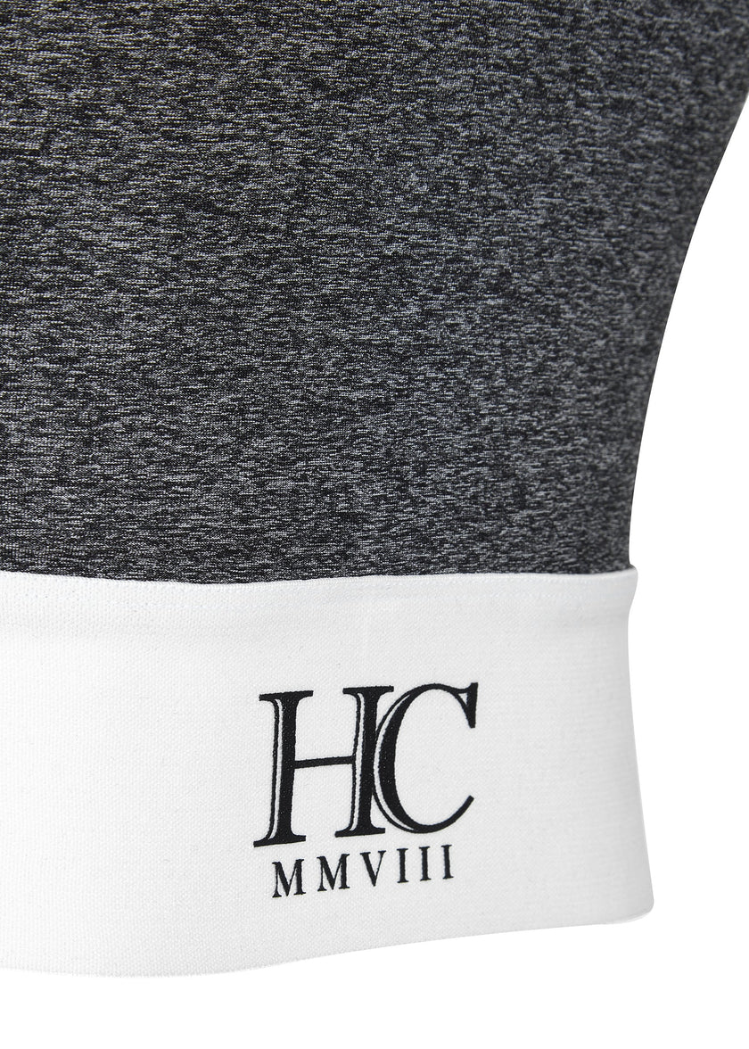 Studio Lounge Crop Top (Mid Grey Marl)