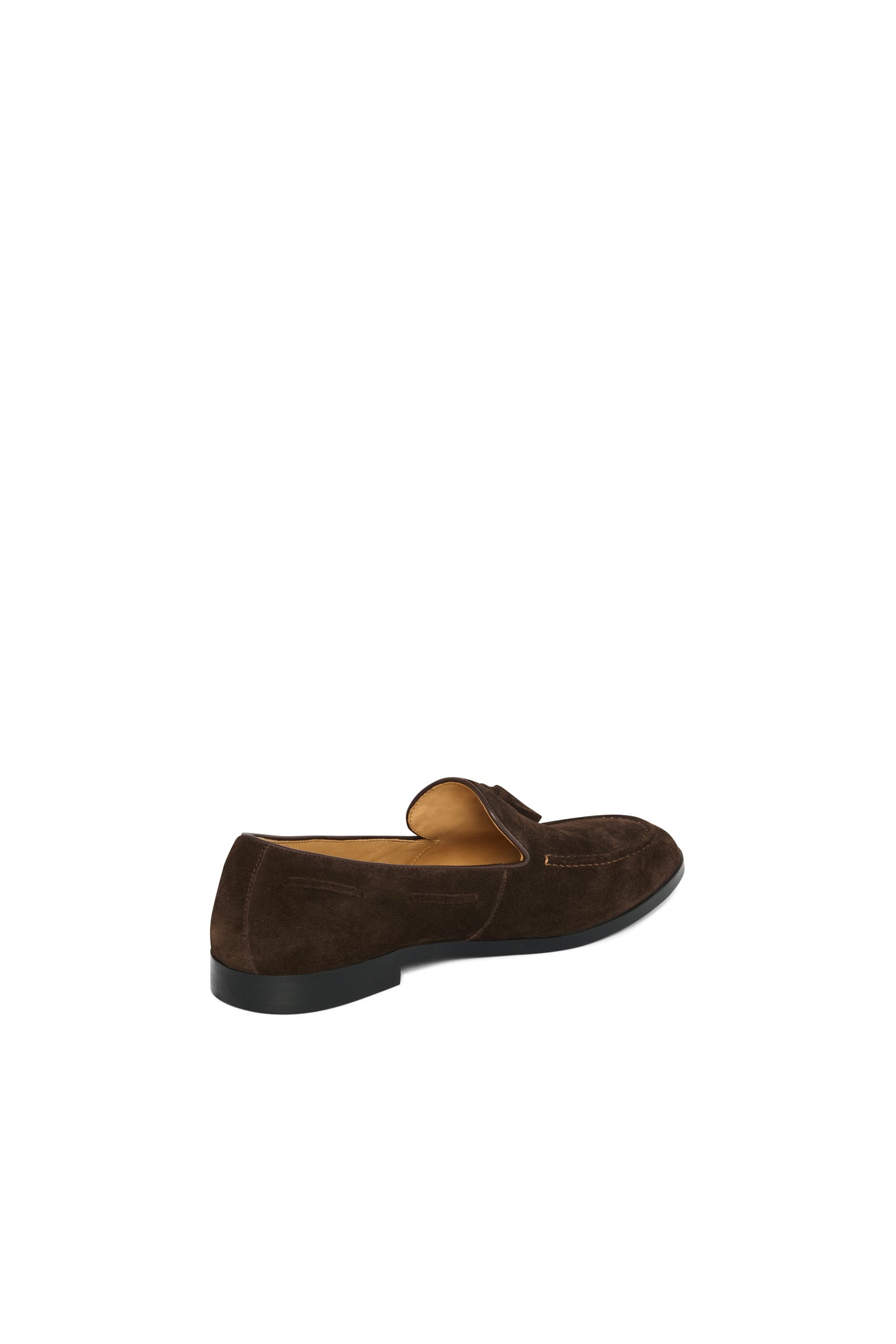 Men's Suede Tassel Loafer (Chocolate)