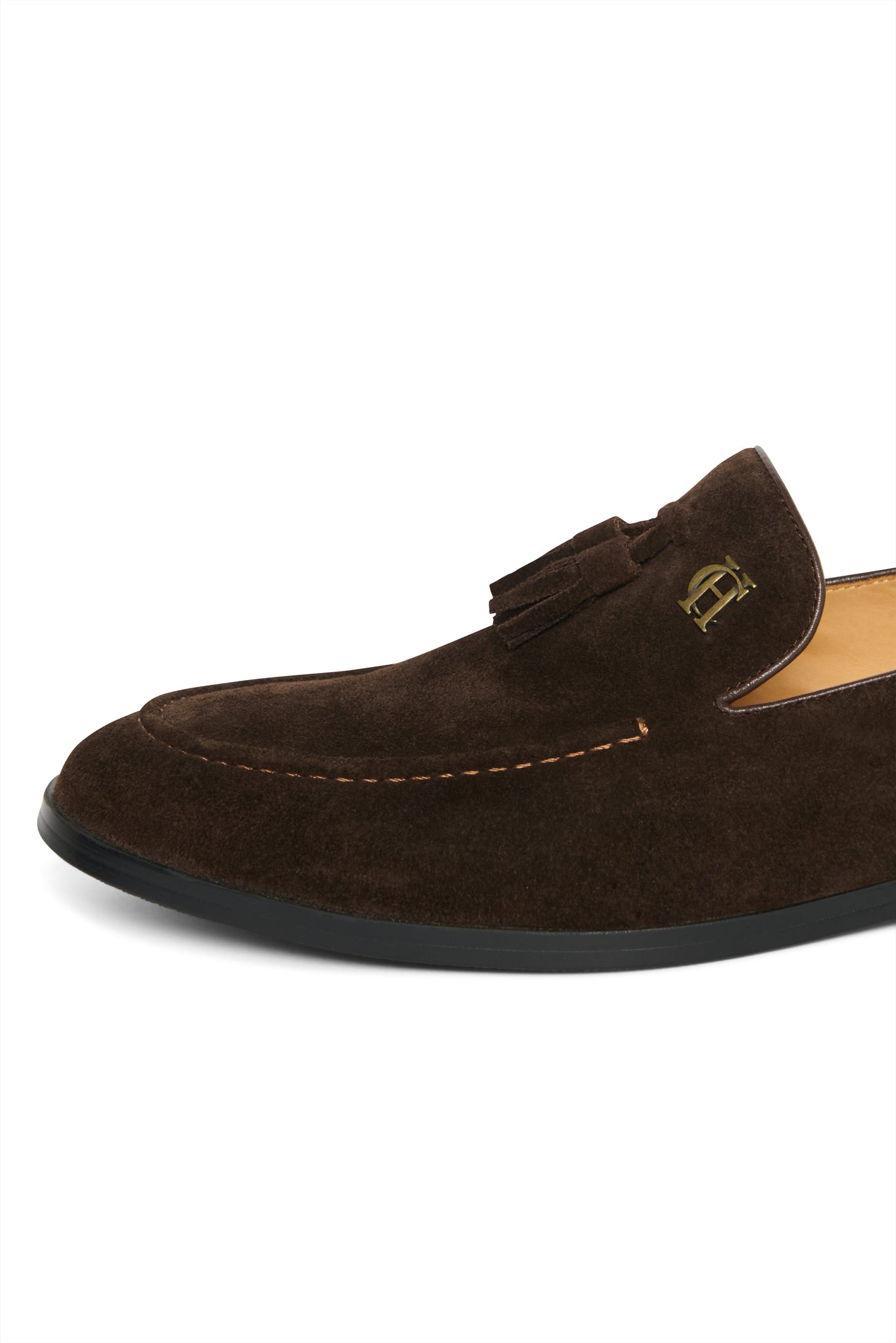 Men's Suede Tassel Loafer (Chocolate)
