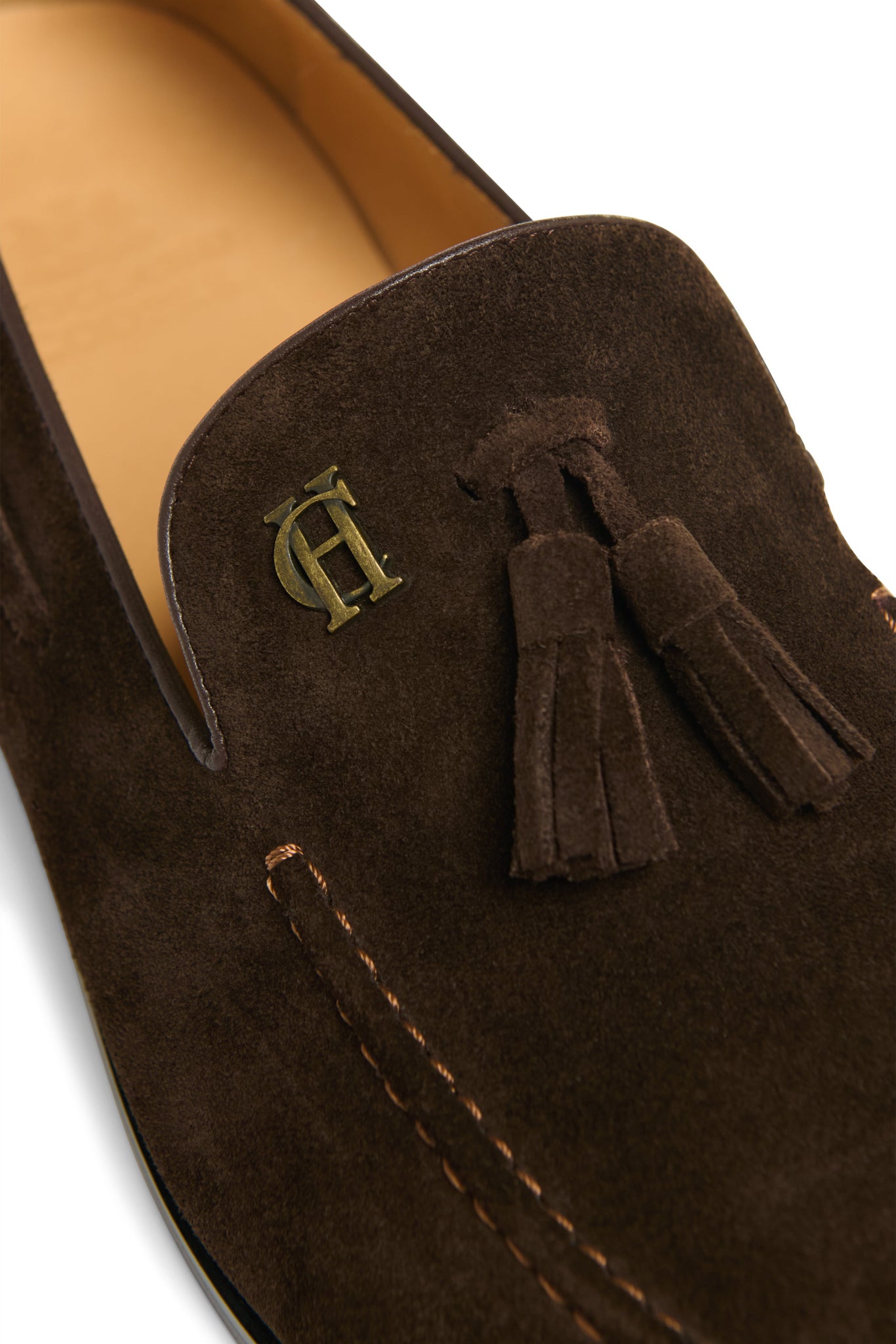 Men's Suede Tassel Loafer (Chocolate)