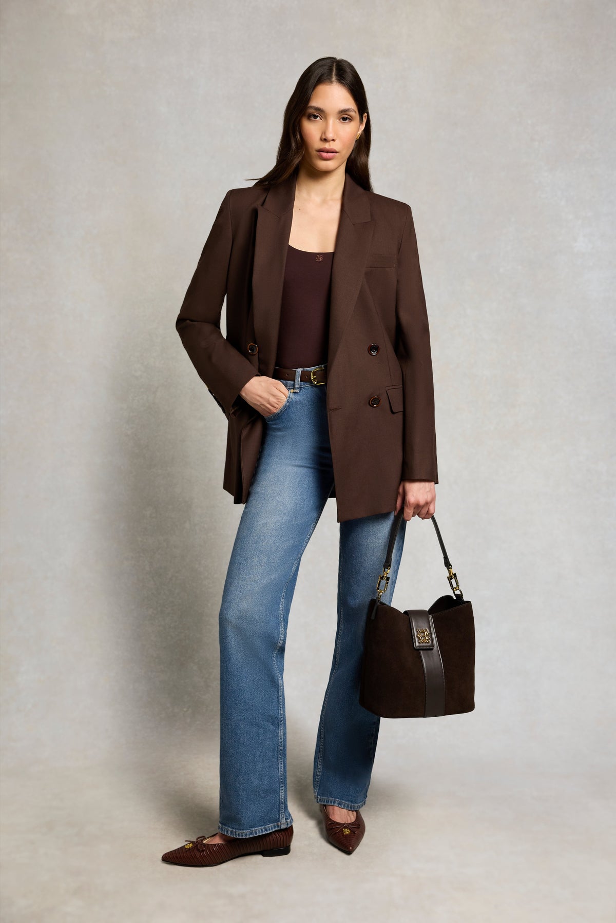 Supersoft Scoop Neck Top (Walnut)