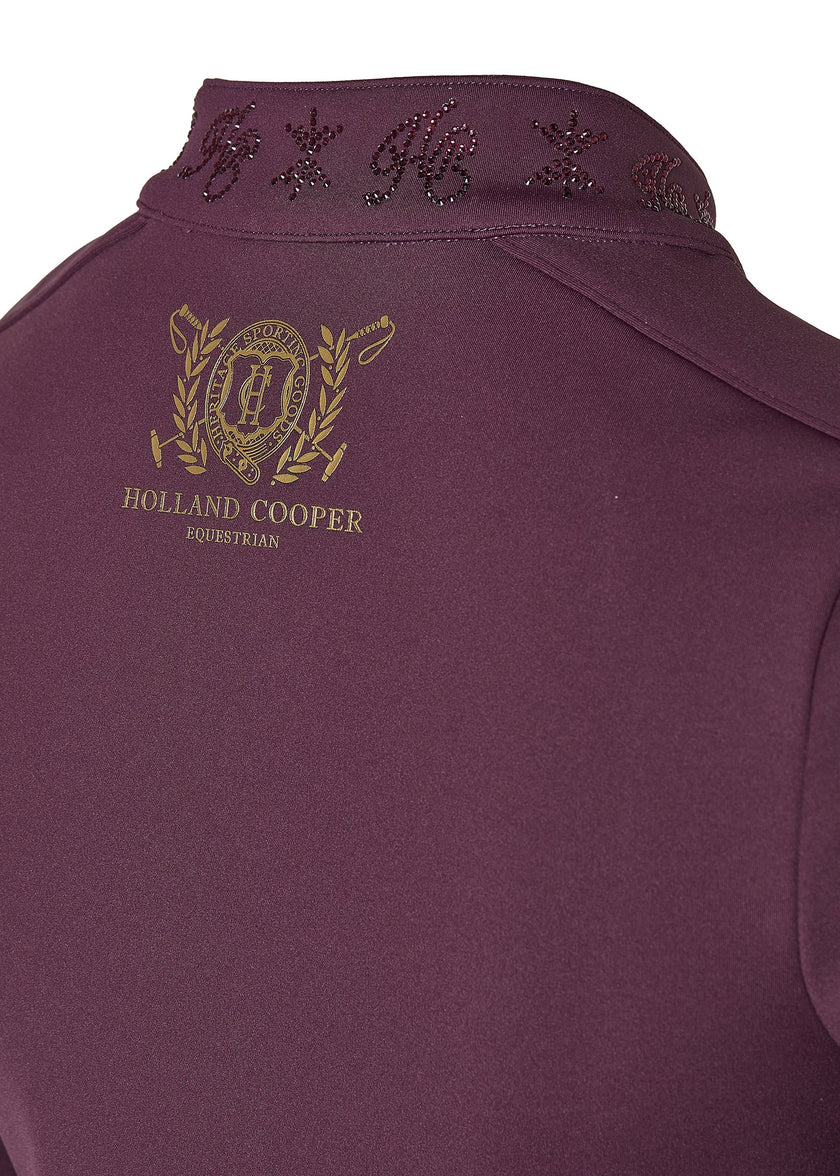 Crystal Zip Sweat (Aubergine)