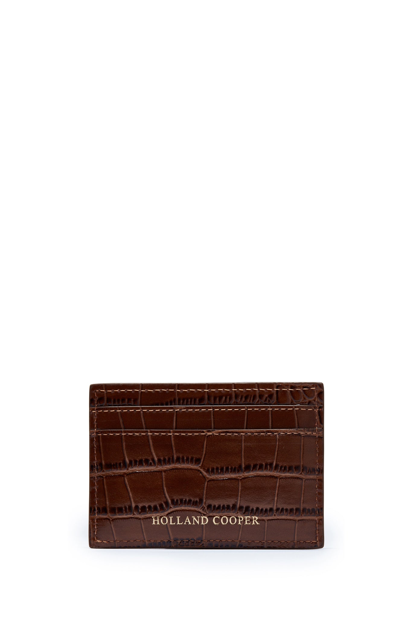 Chelsea Card Holder (Tan Croc)