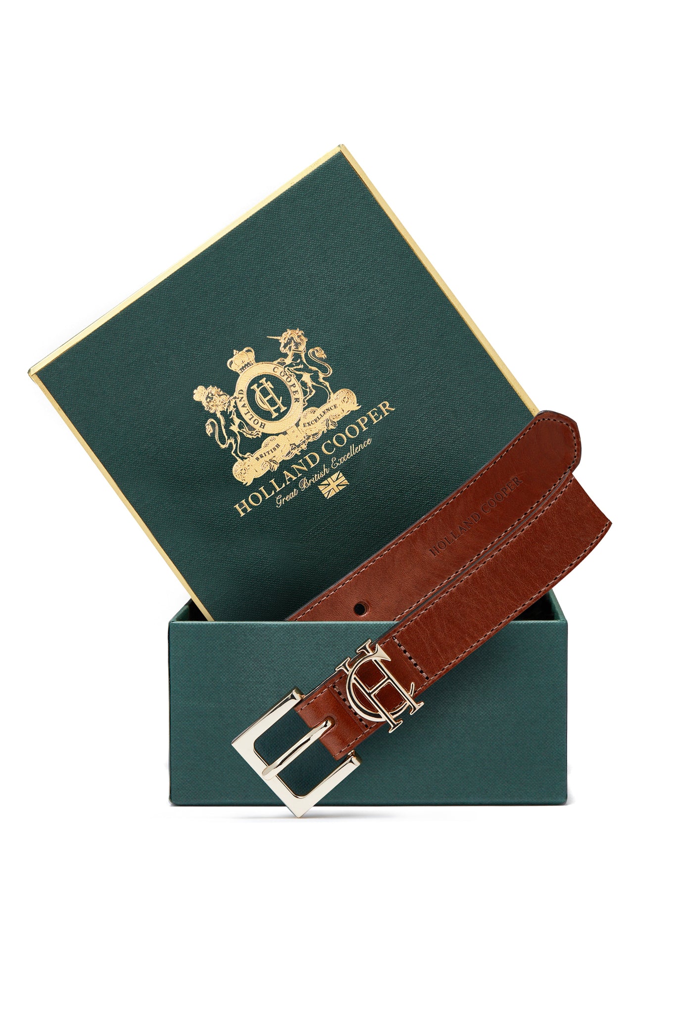 HC Slim Logo Belt (Tan)