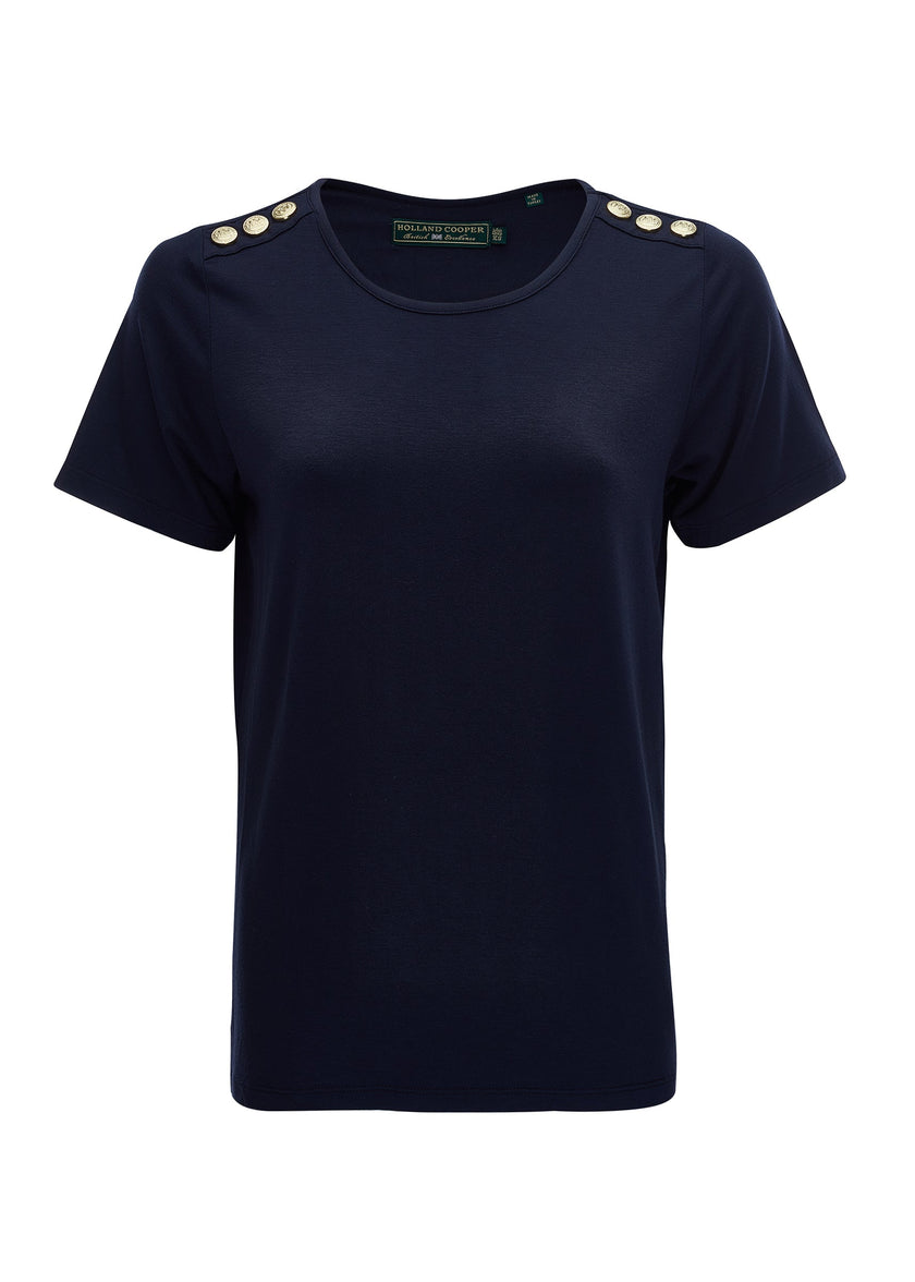 Relax Fit Crew Neck Tee (Ink Navy)