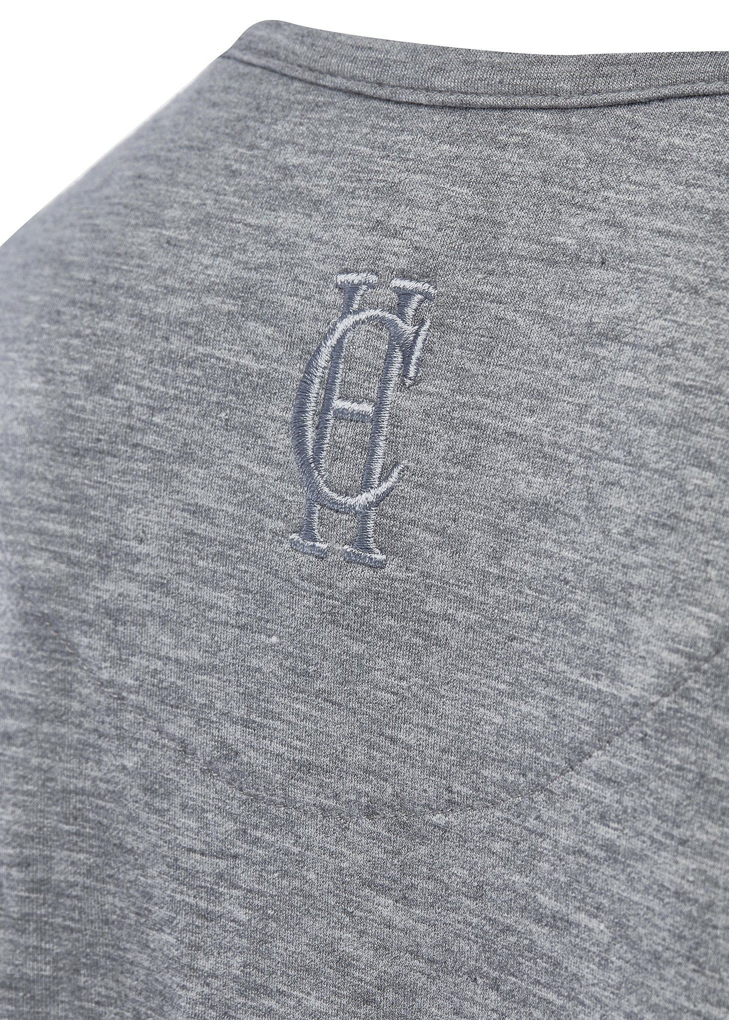 Long Sleeve Crew Neck Tee (Grey Marl)