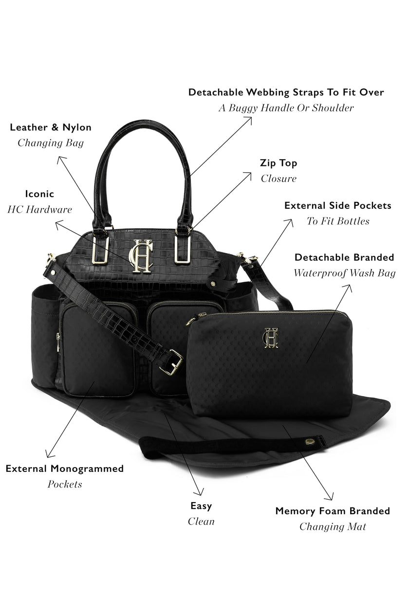 Thames Changing Bag (Black Monogram)