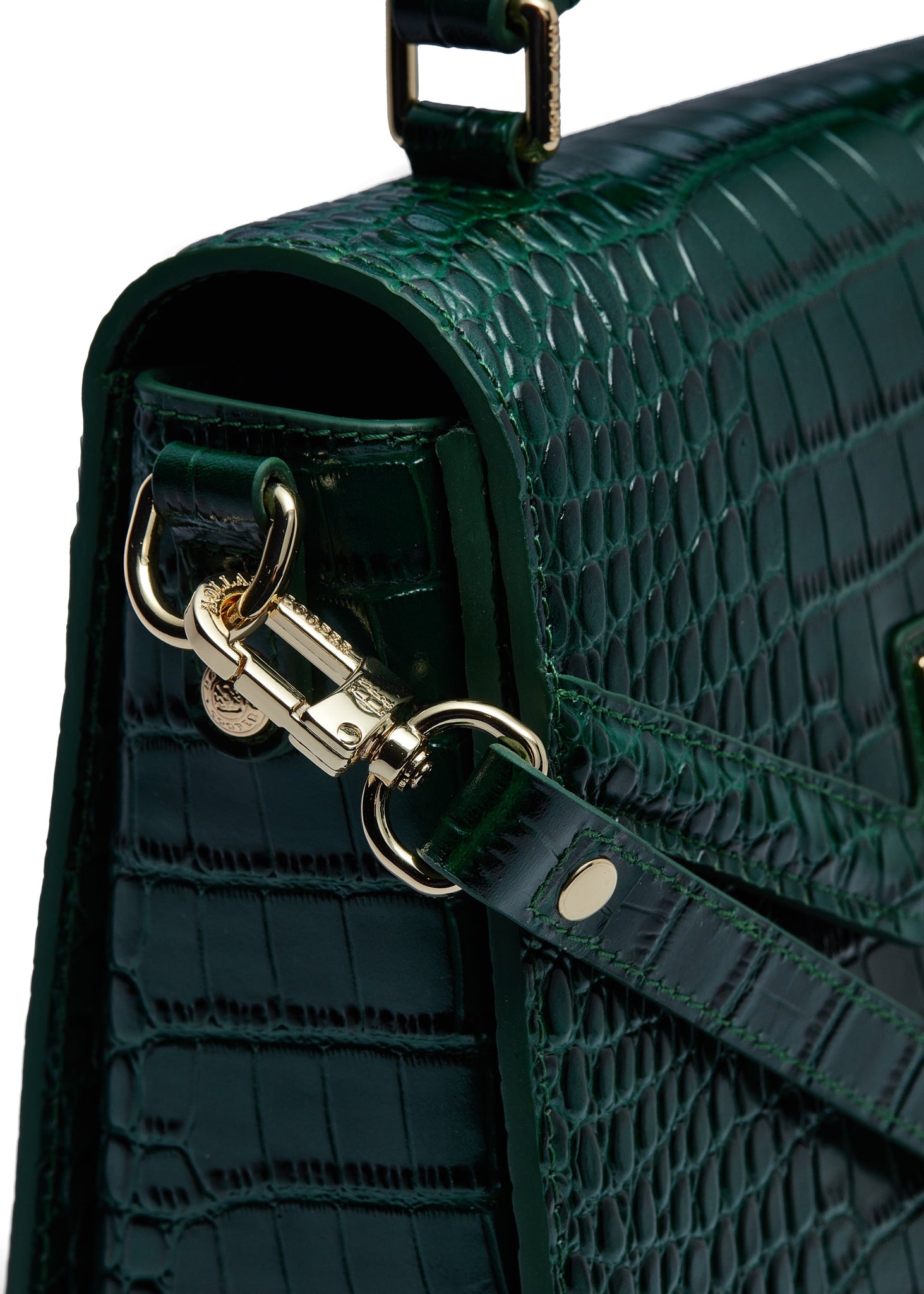 Cheltenham Bag (Emerald Croc)