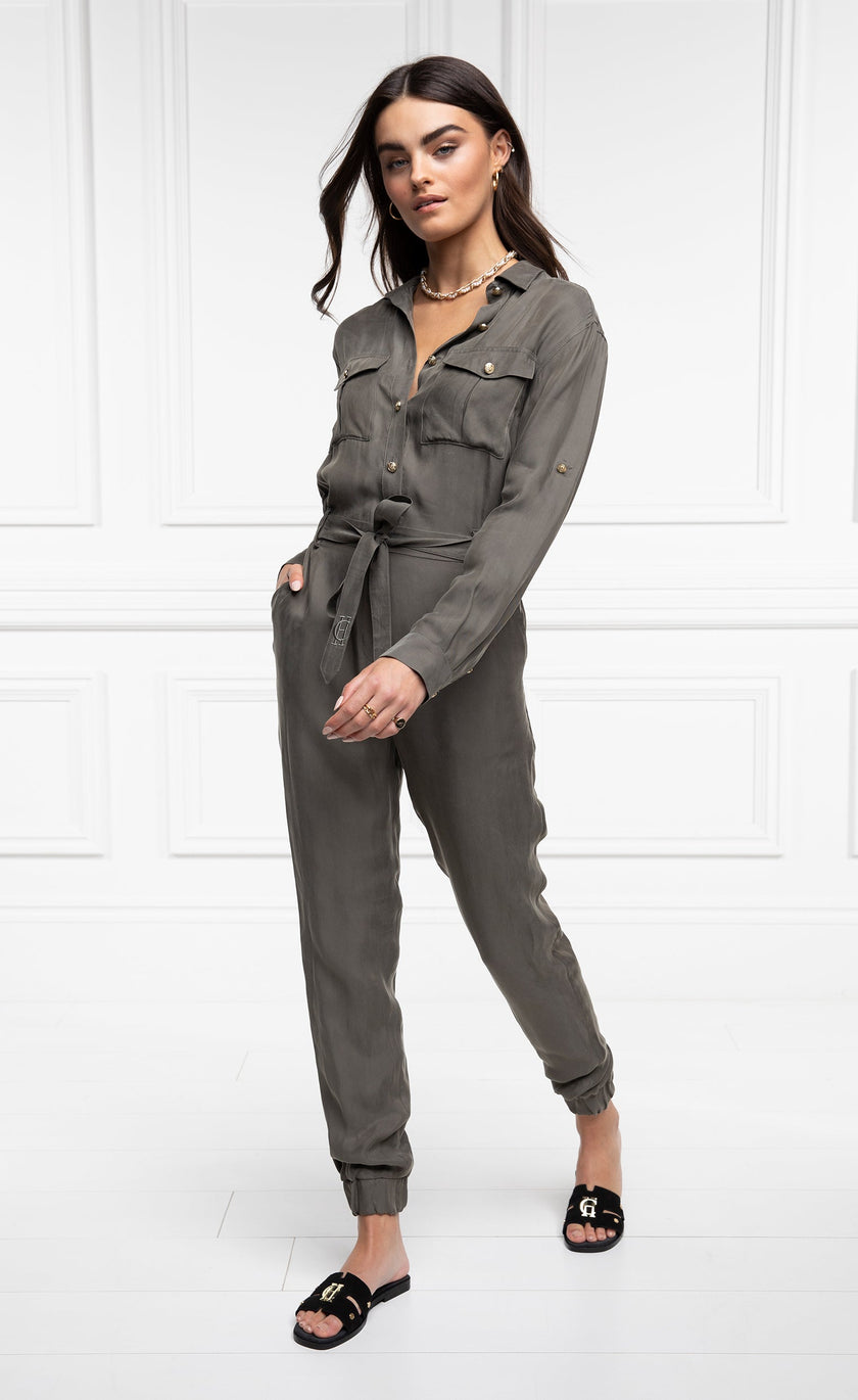 Utility Jumpsuit (Khaki)