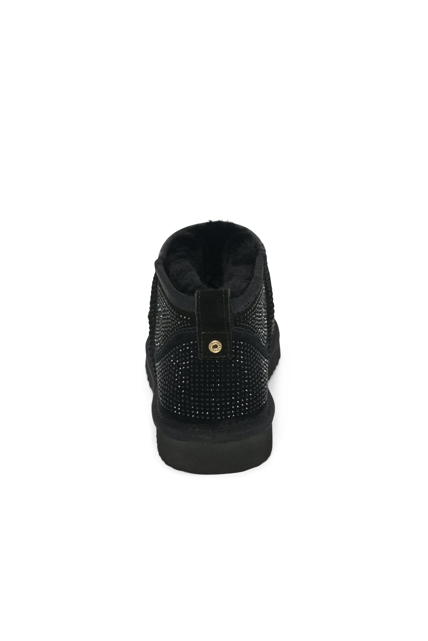 Ultra Mini Shearling Boot (Black Crystal)