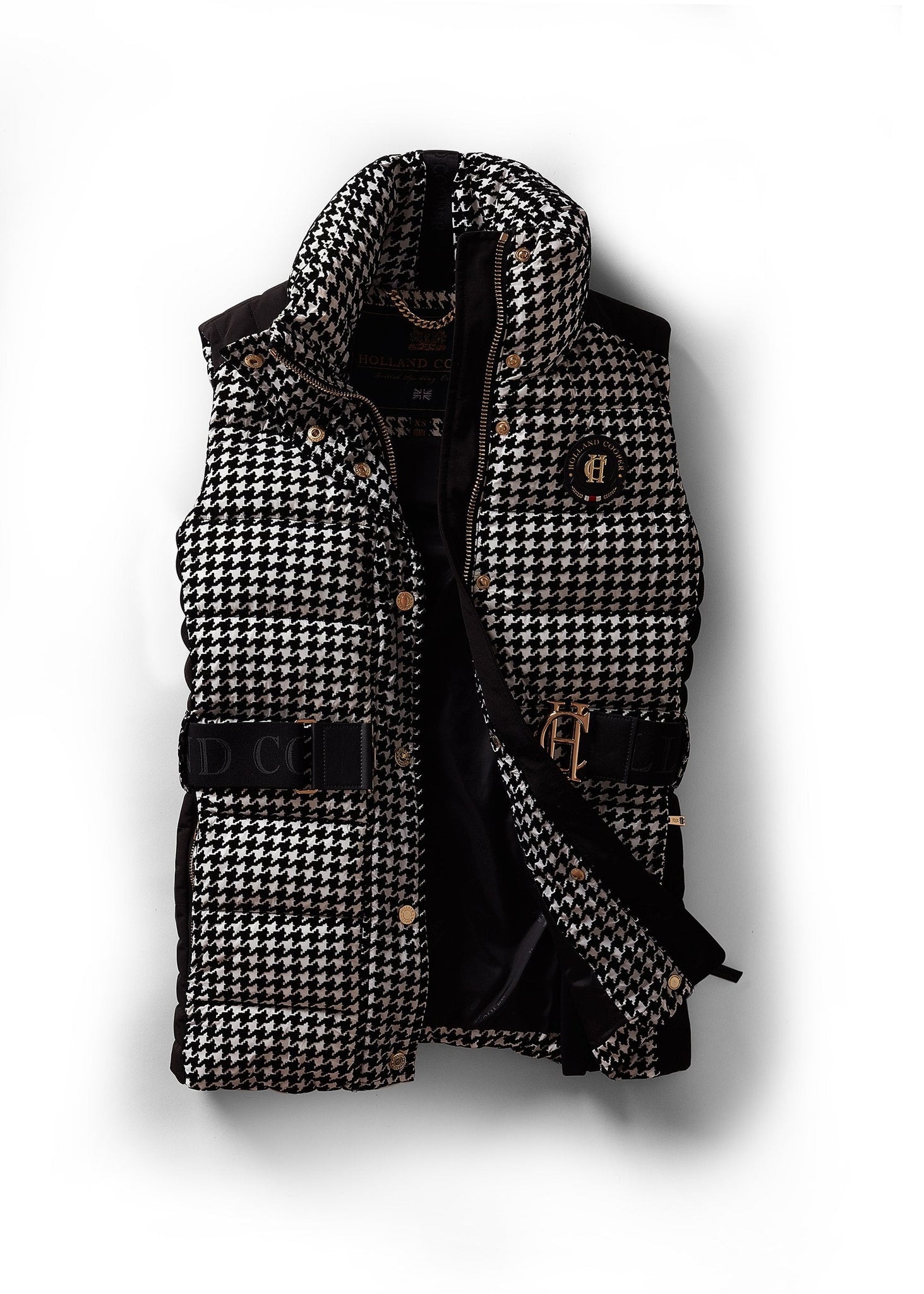 Valais Quilted Gilet (Houndstooth)