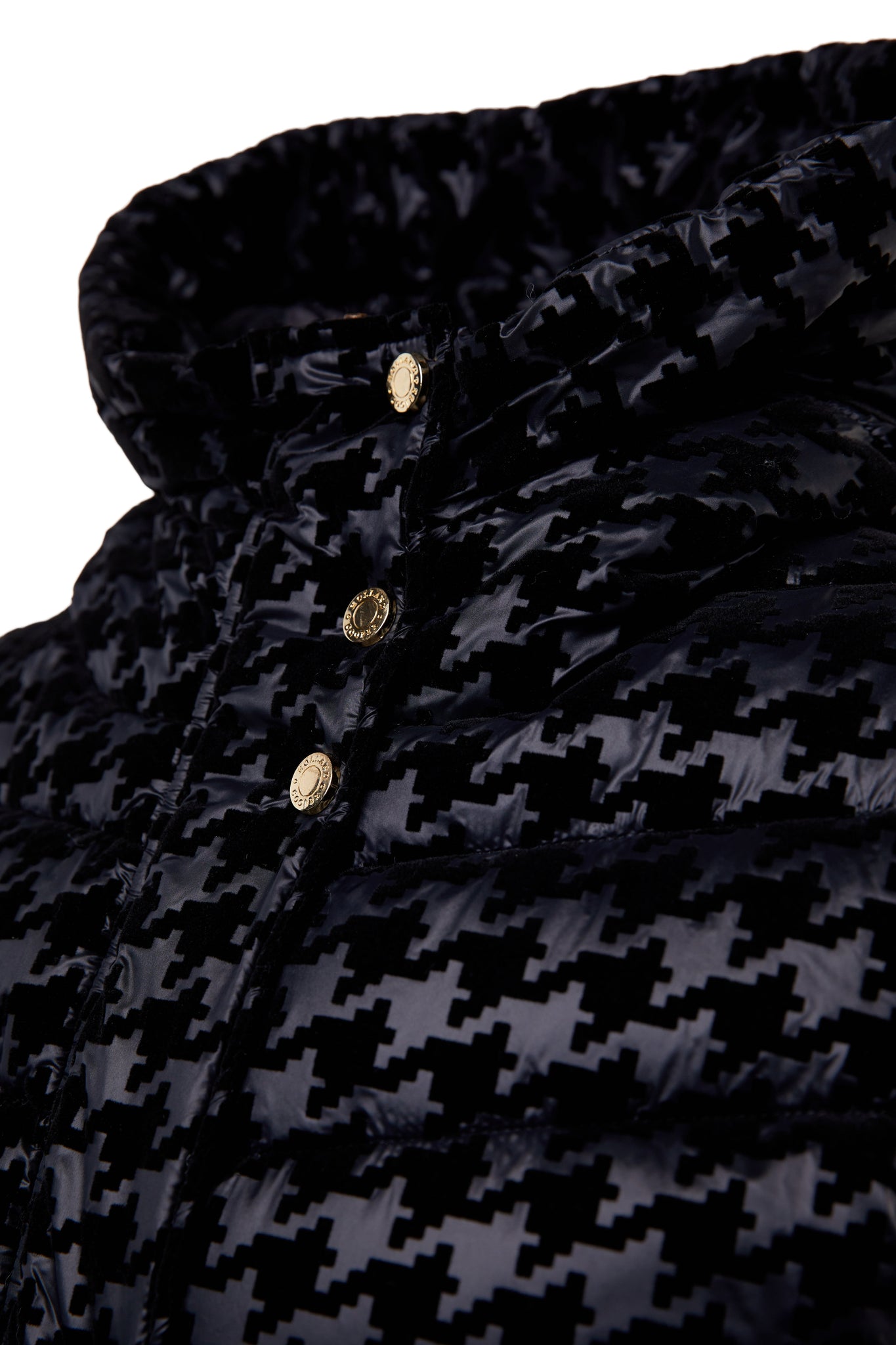 Vermont Gilet (Mono Houndstooth)