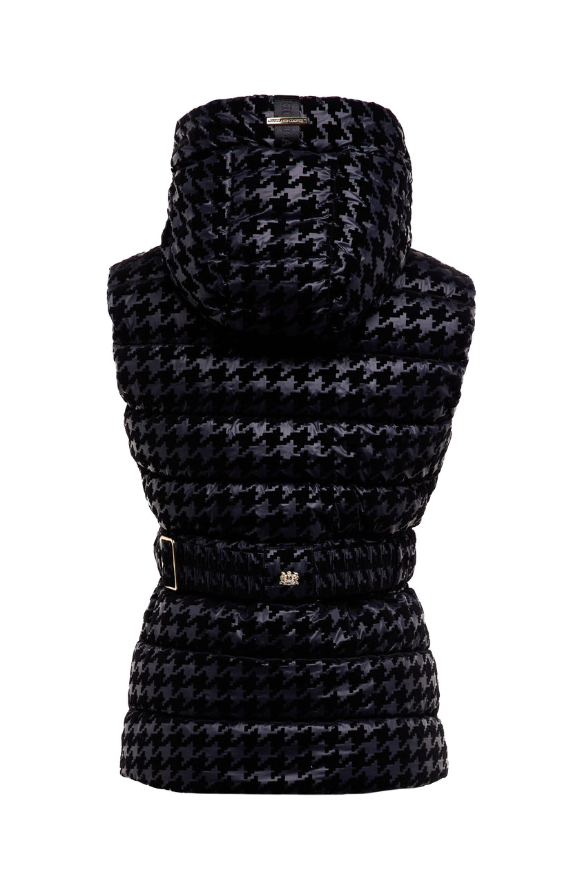 Vermont Gilet (Mono Houndstooth)