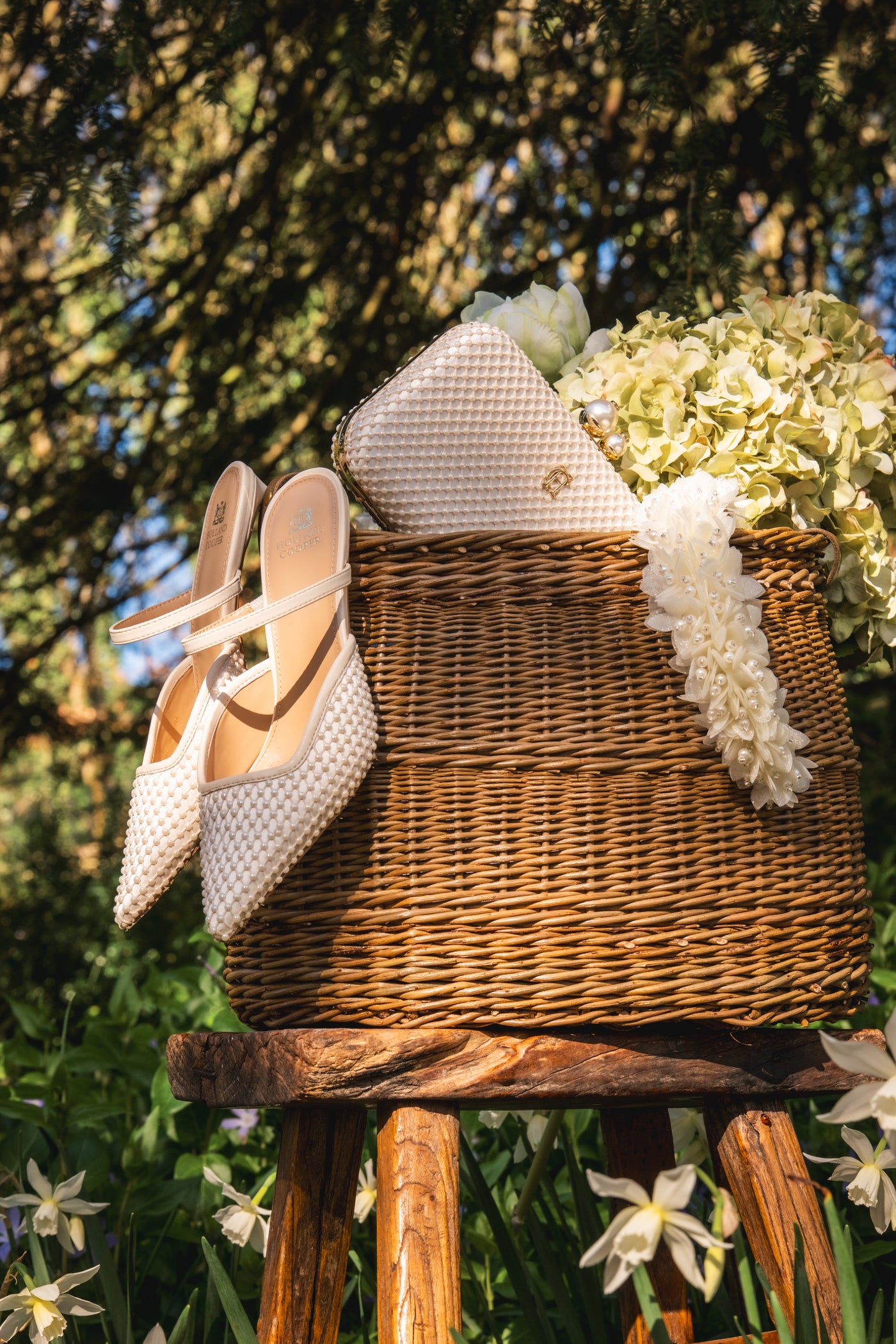 Wear All Day Vienna Pearl Heel (Champagne Pearl)