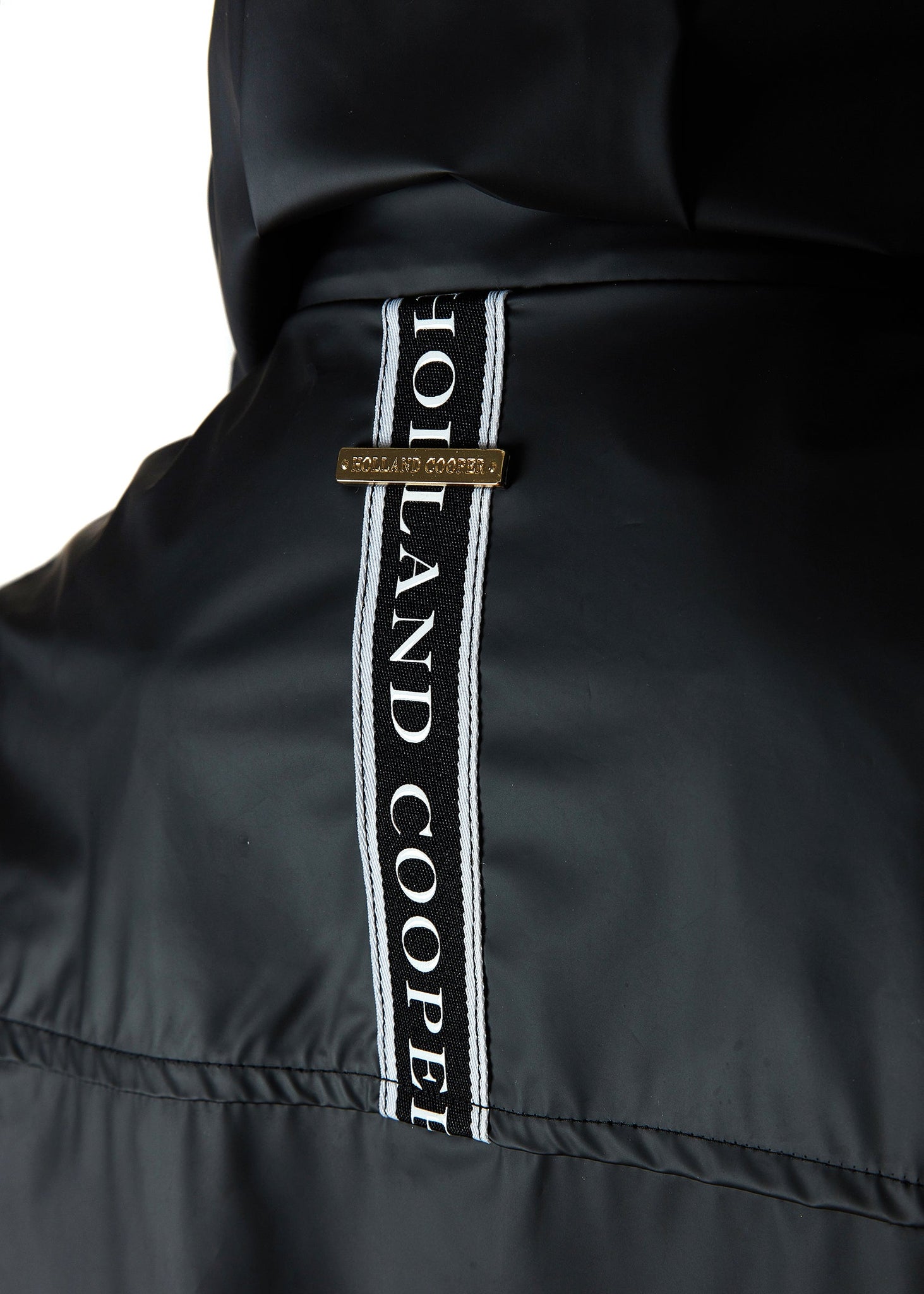 Longline Rain Coat (Matte Black)