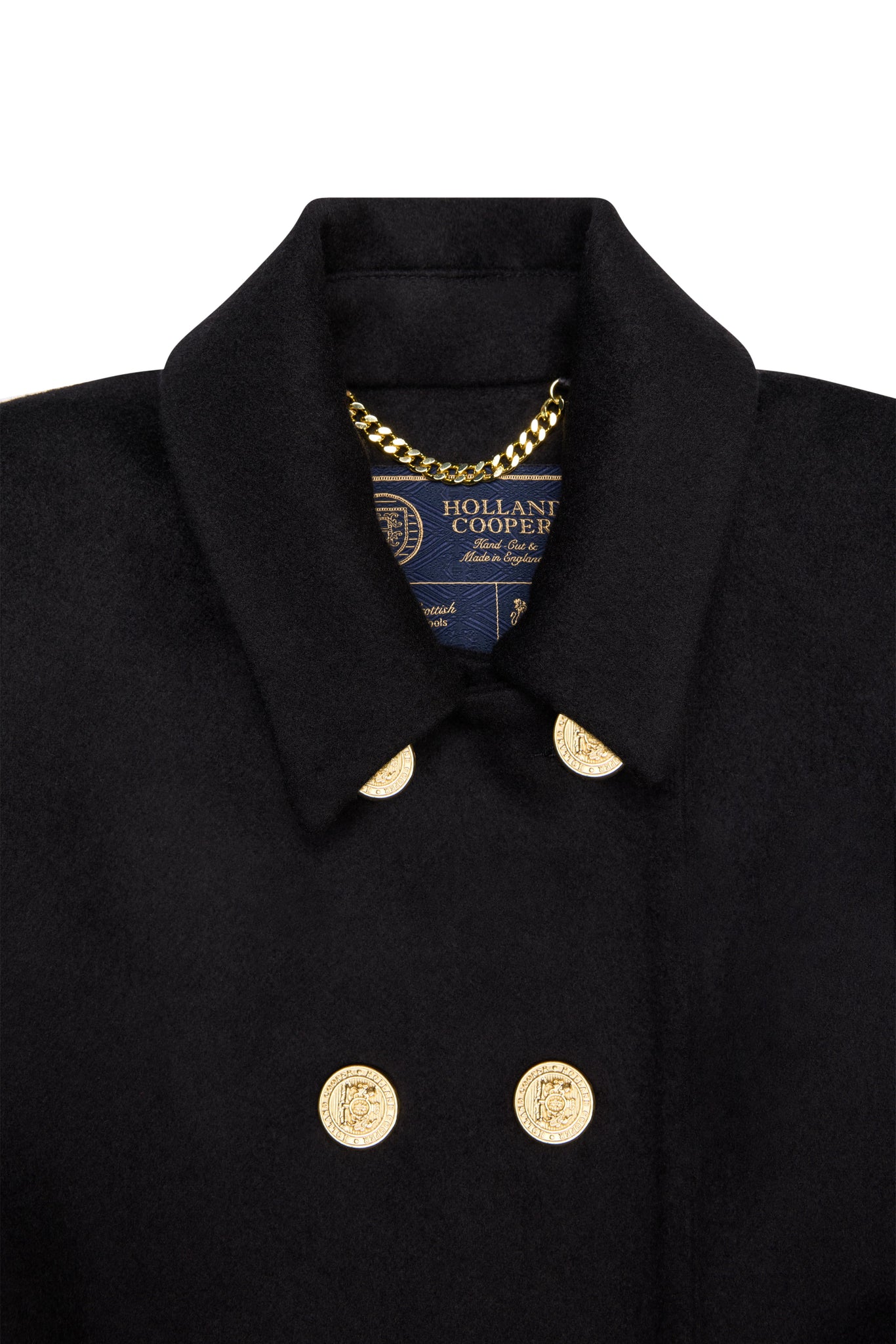 Windsor Fit & Flare Coat (Soft Black)