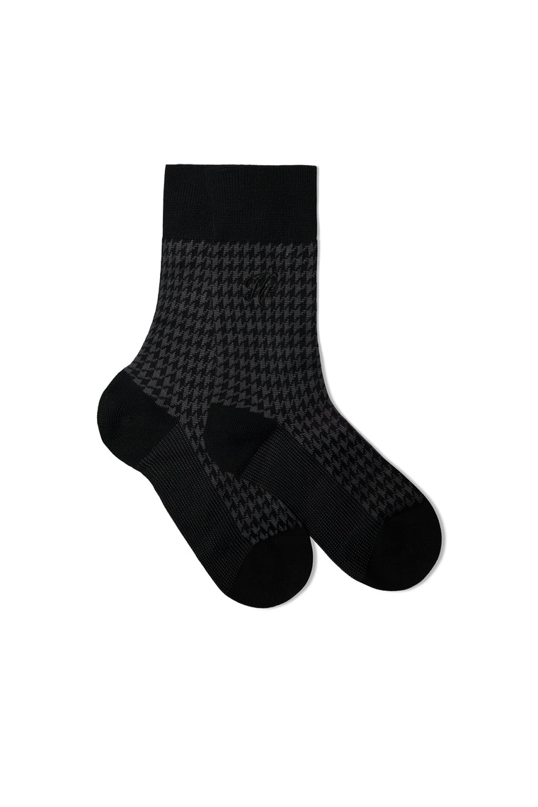 Women's Sock Gift Box (Charcoal Houndstooth Set)