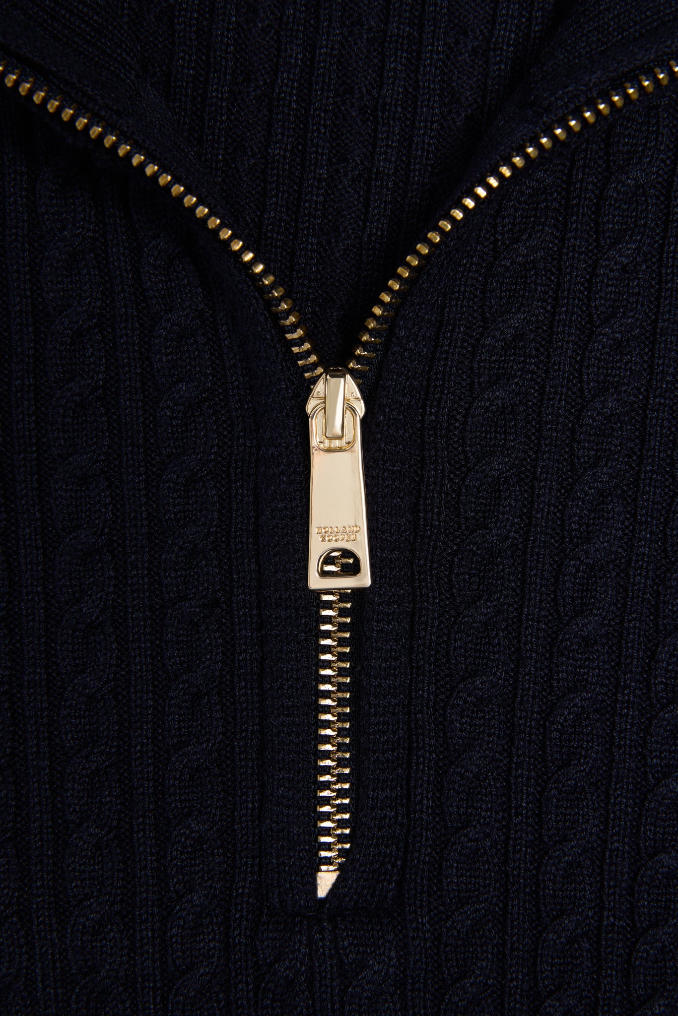 Zoe Quarter Zip Knit (Ink Navy)