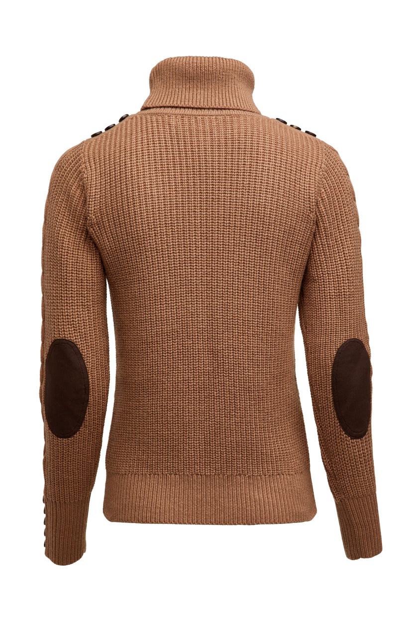 Country Roll Neck Knit (Caramel)