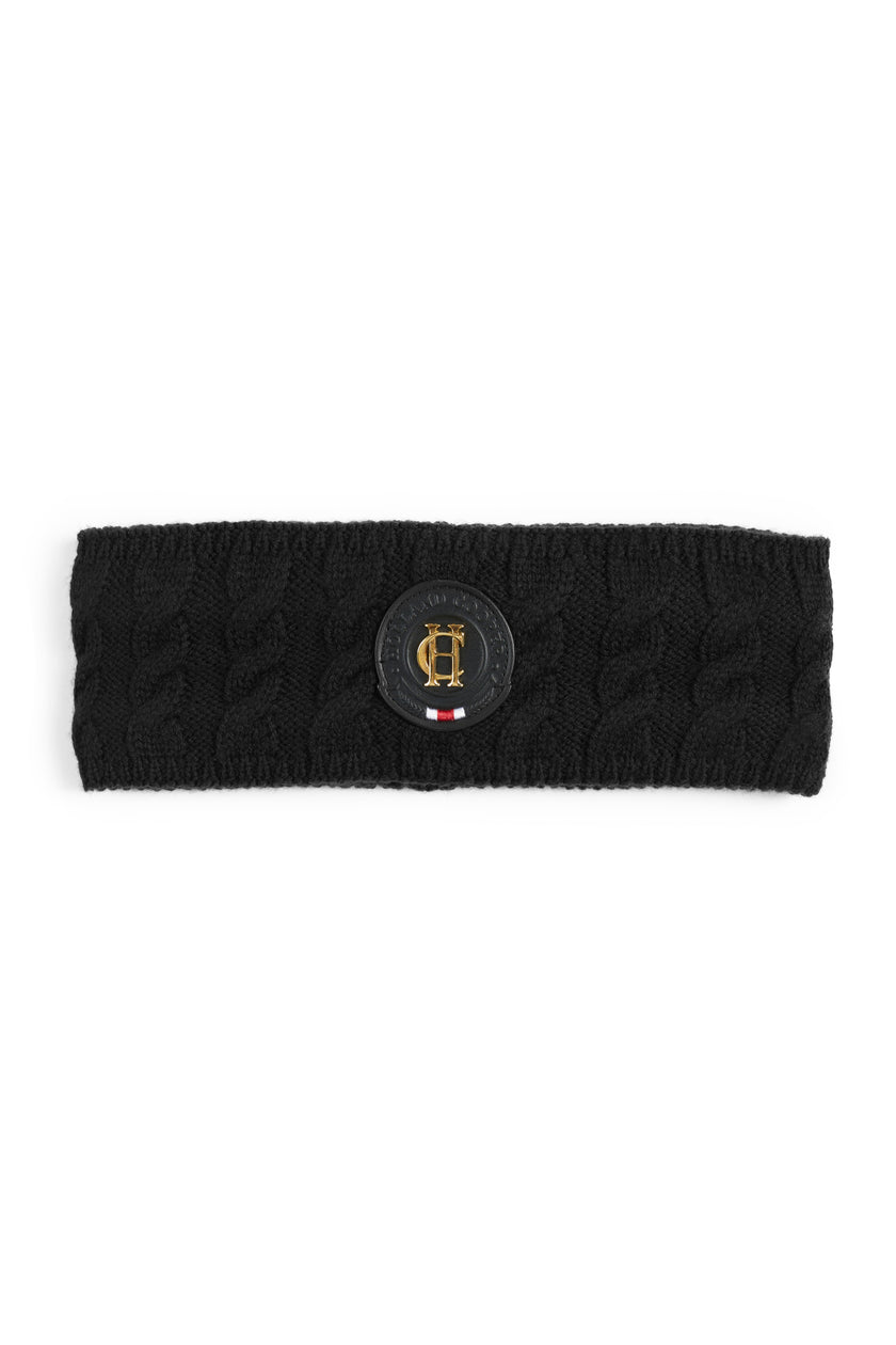 Luxe Cable Knit Headband (Black)