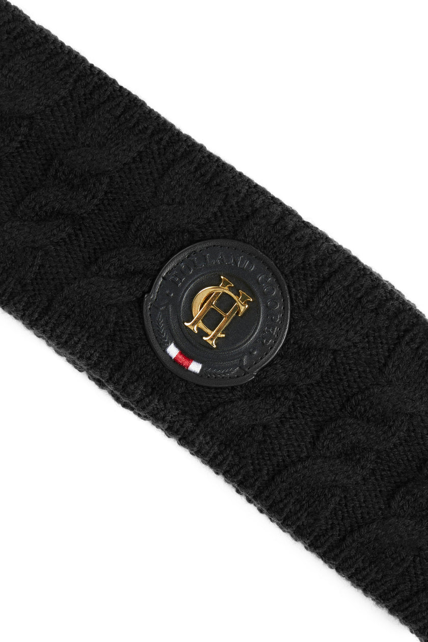 Luxe Cable Knit Headband (Black)