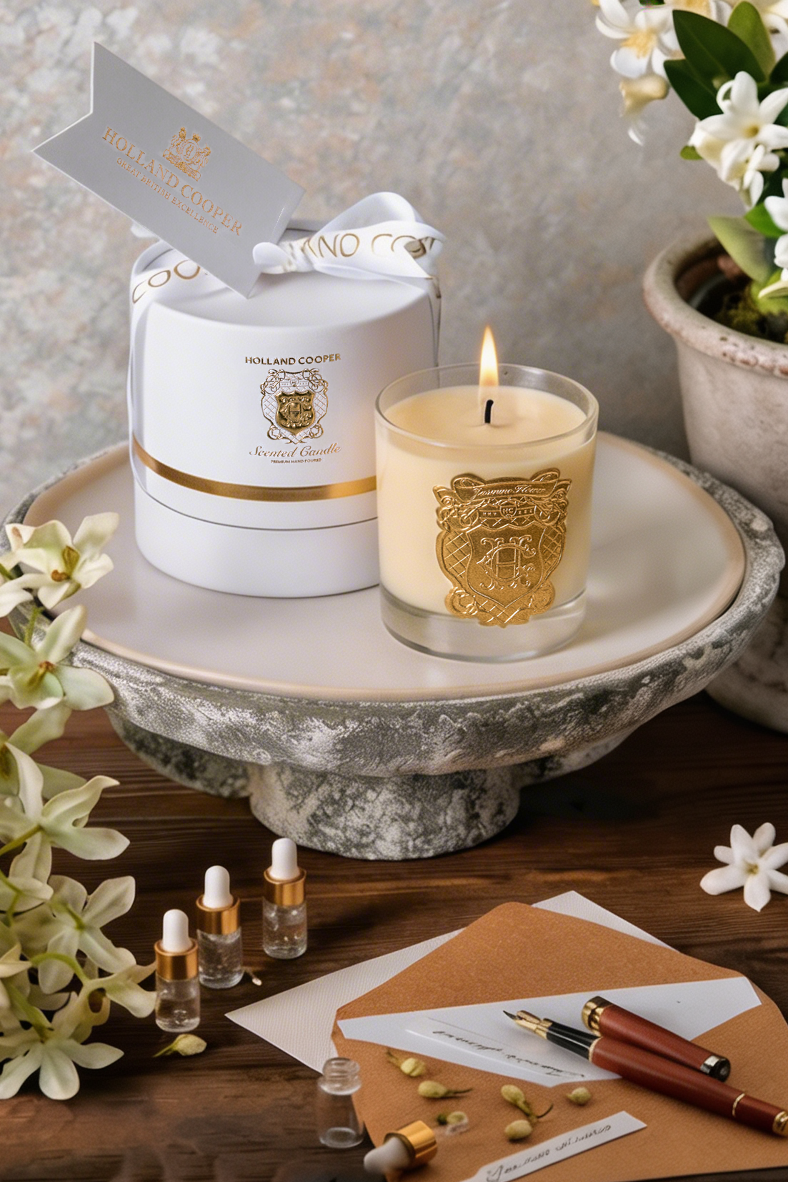 Single Wick Candle (Jasmine Flowers)