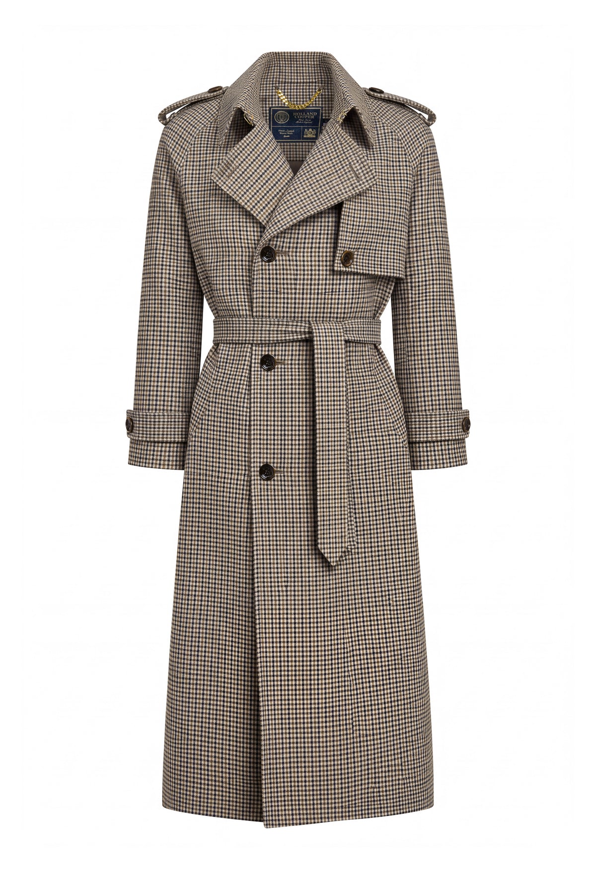 Men's Full Length Soho Trench Coat (Westminster Tweed)