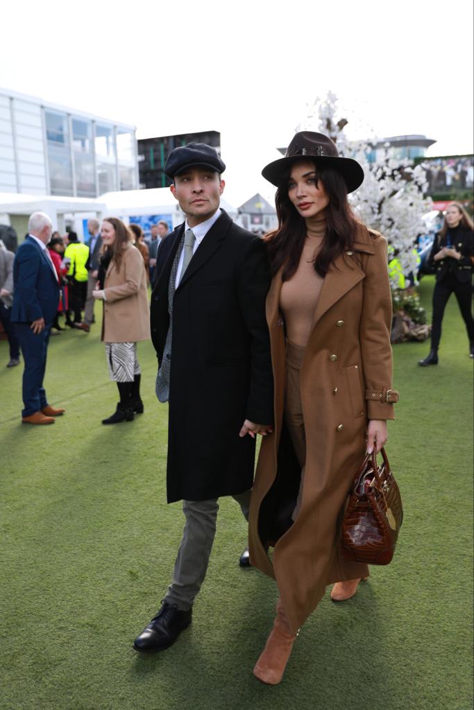 The Dark Camel & Soft Black Look (Amy Jackson & Ed Westwick)