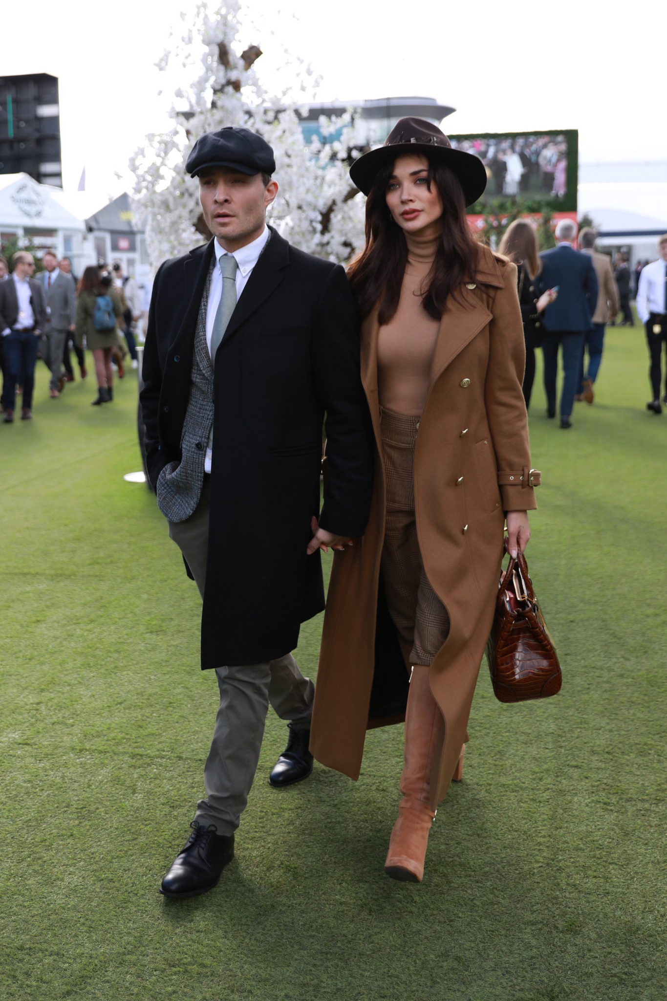 The Dark Camel & Soft Black Look (Amy Jackson & Ed Westwick)