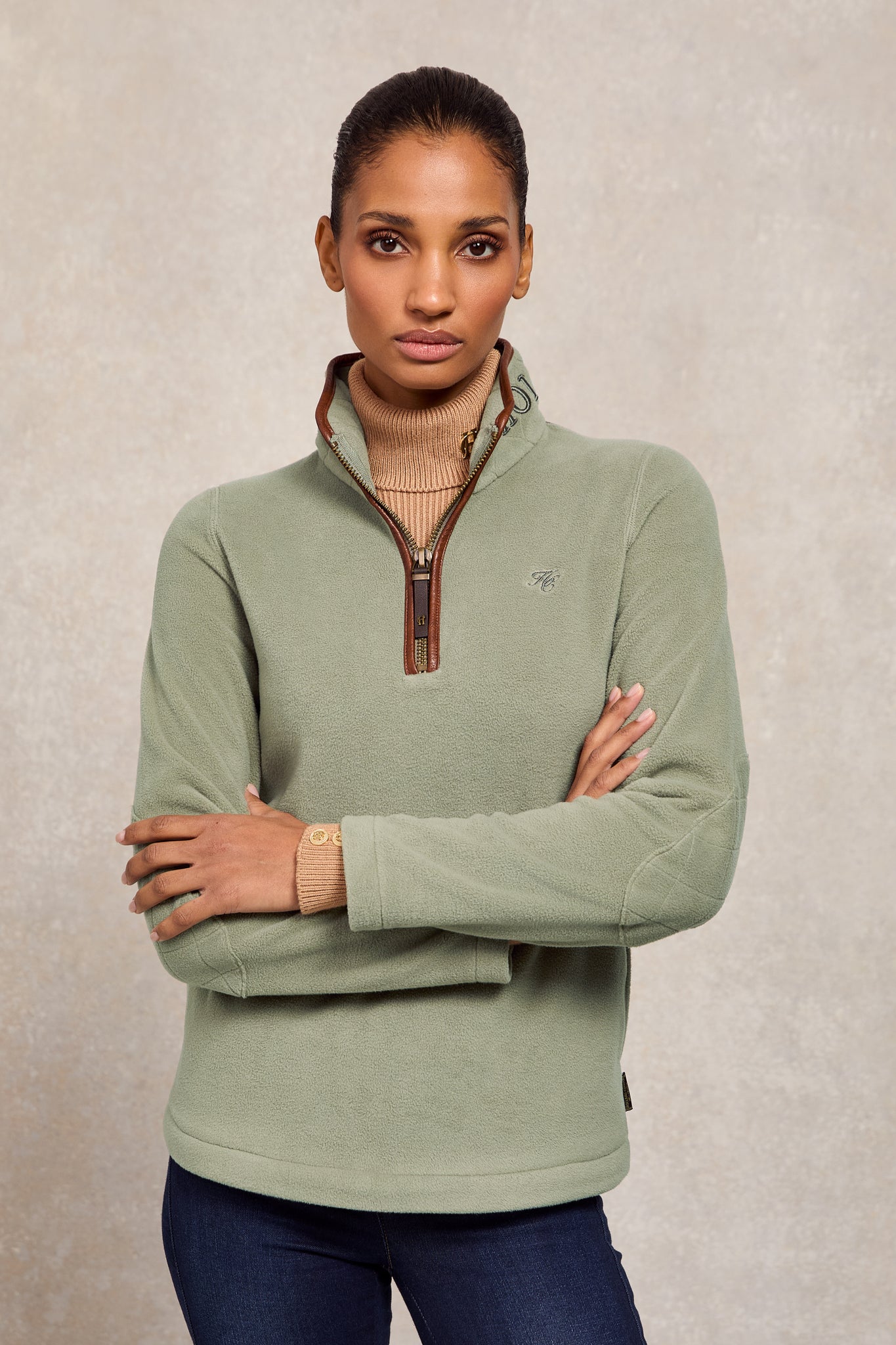 Country Fleece Quarter Zip (Sage)