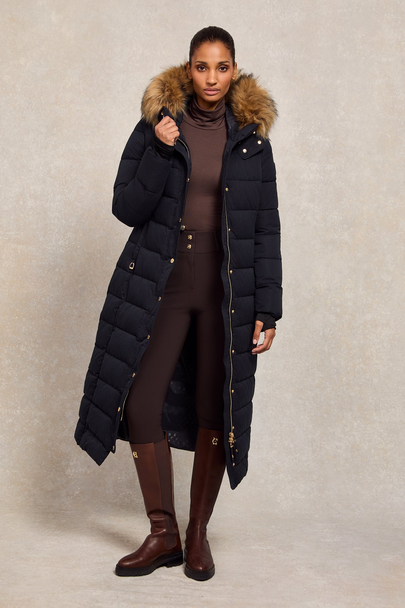 Stoneleigh Longline Coat (Ink Navy)