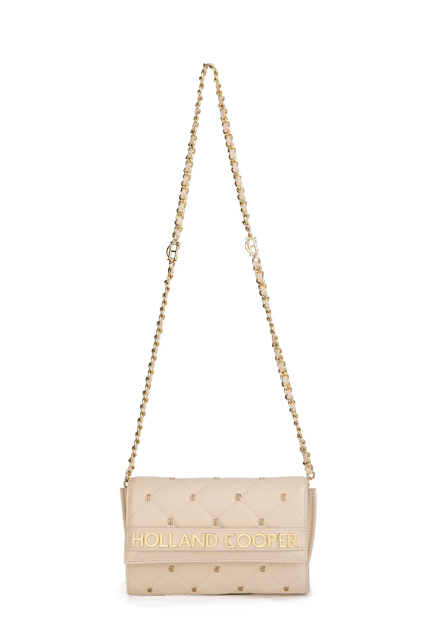 Abbot Quilted Clutch Bag (Cream)