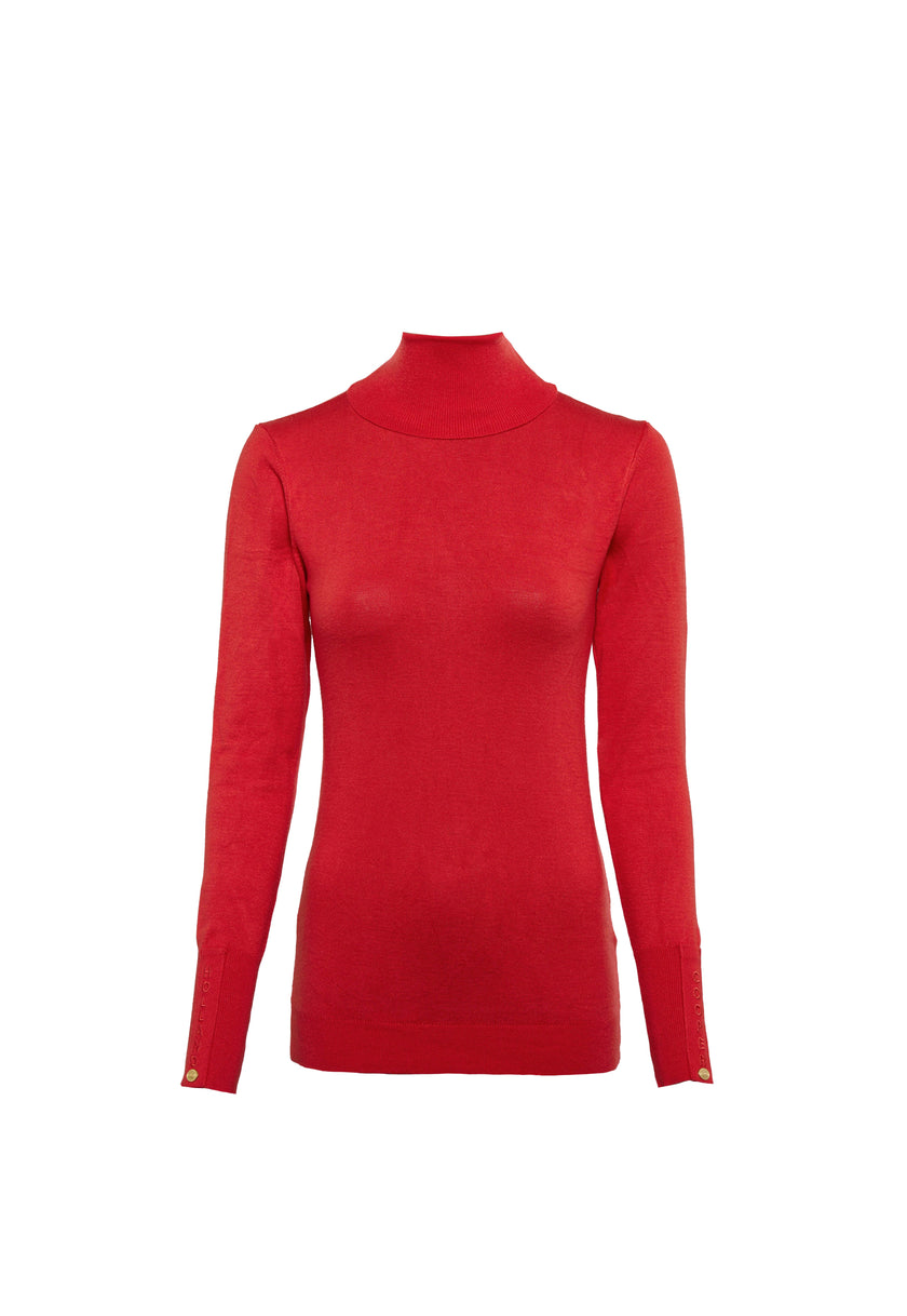 Embroidered Roll Neck Knit (Neroli)