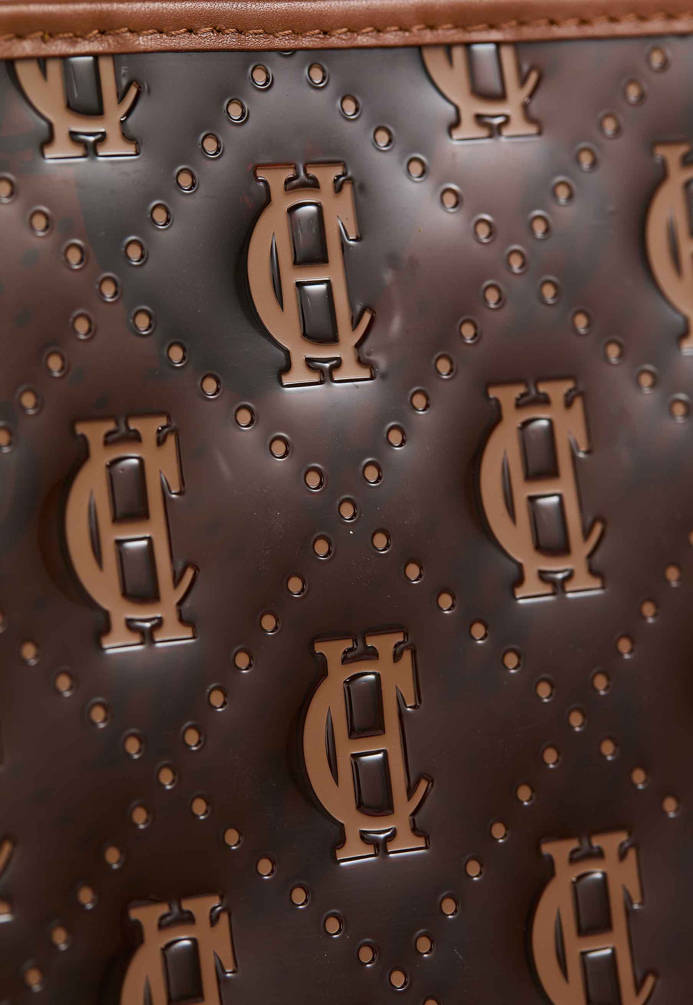 Monogram Clear Shopper (Tan Monogram)