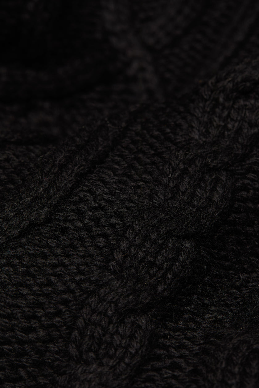 Ontario Roll Neck Knit (Black)