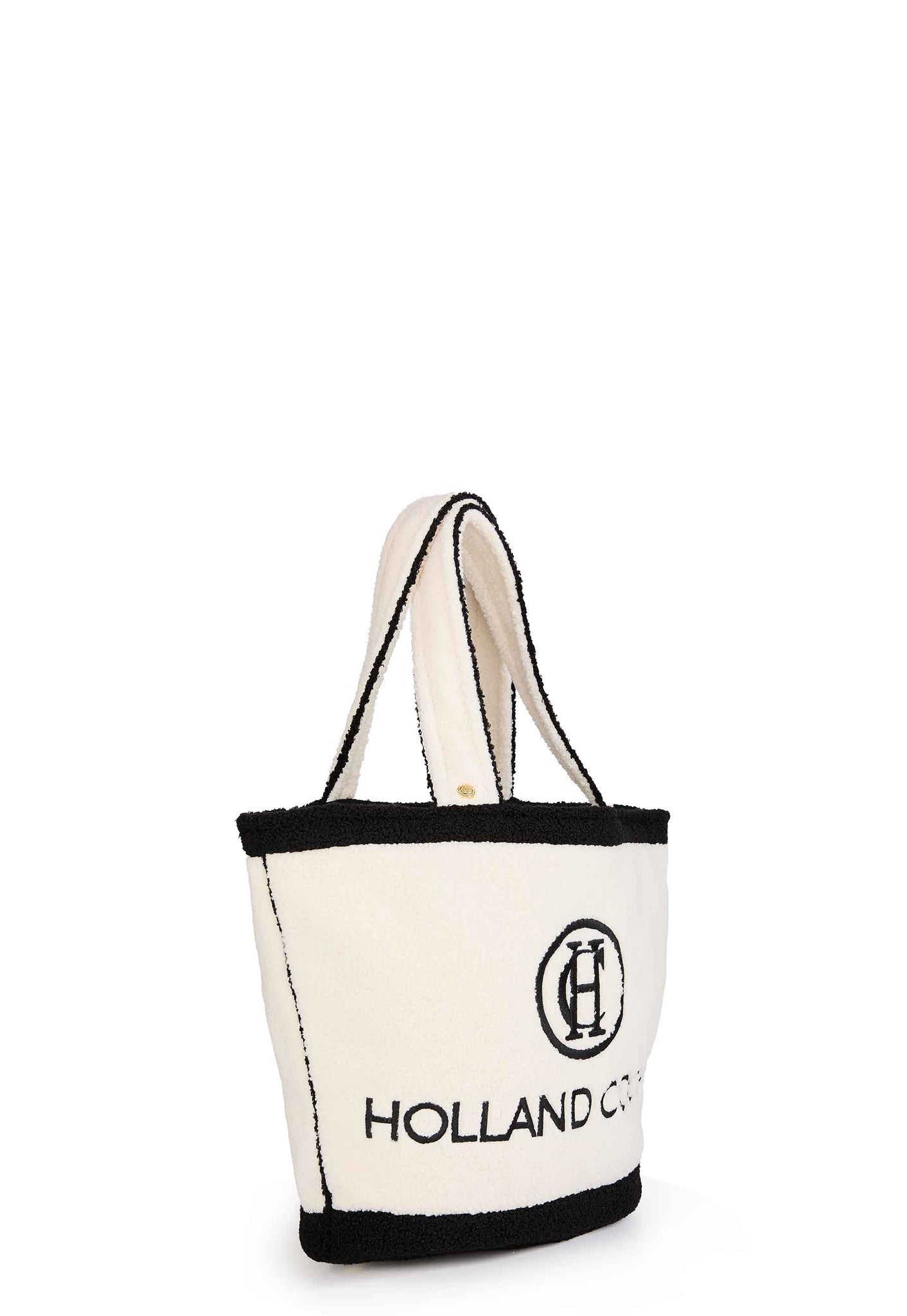 Paloma Towelling Tote (Ecru Black)