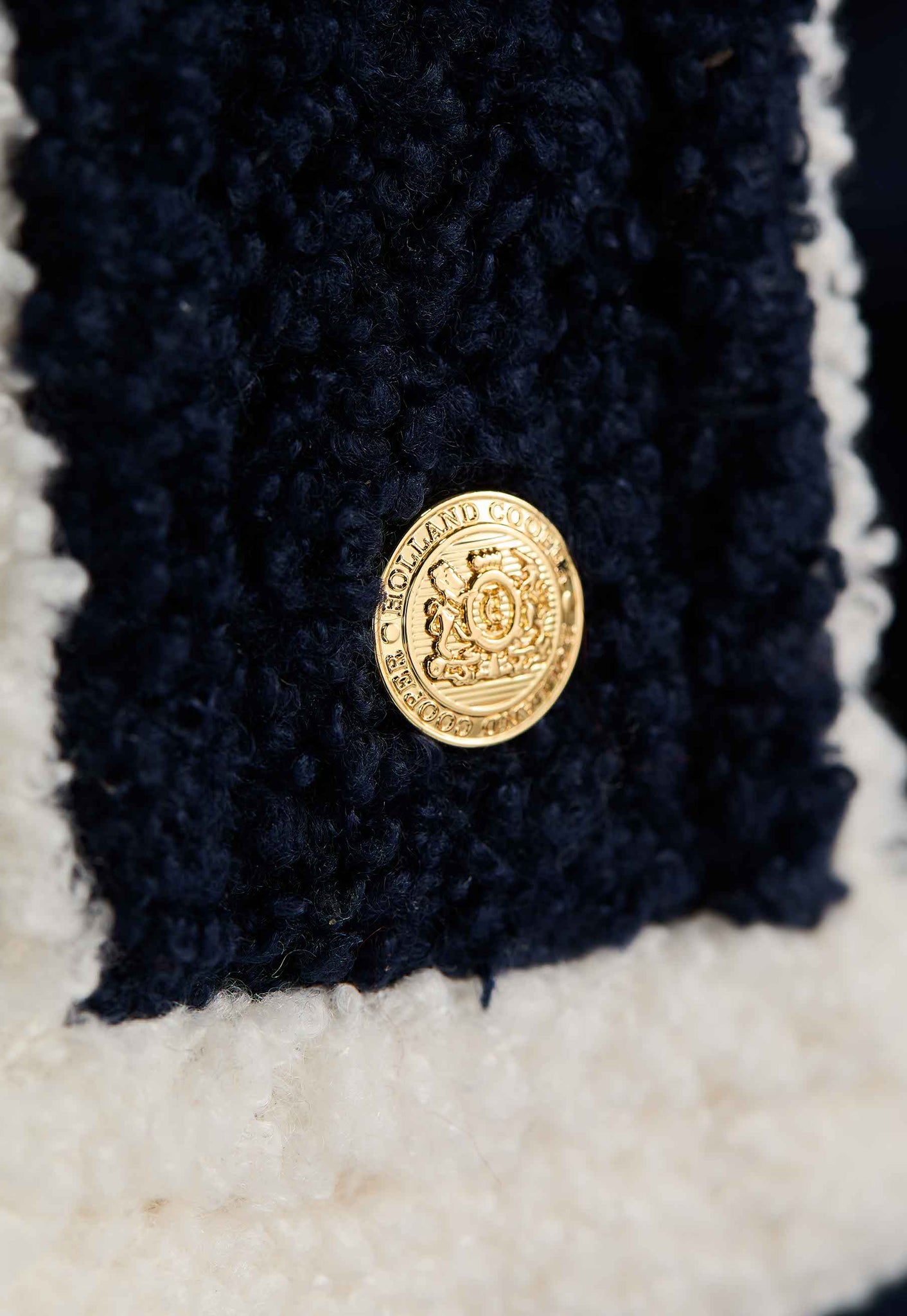 Paloma Towelling Tote (Navy Ecru)