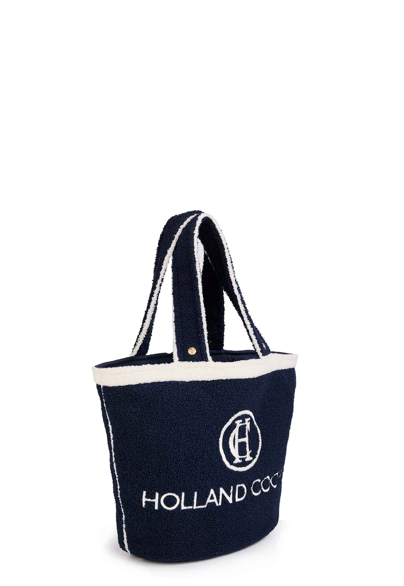 Paloma Towelling Tote (Navy Ecru)