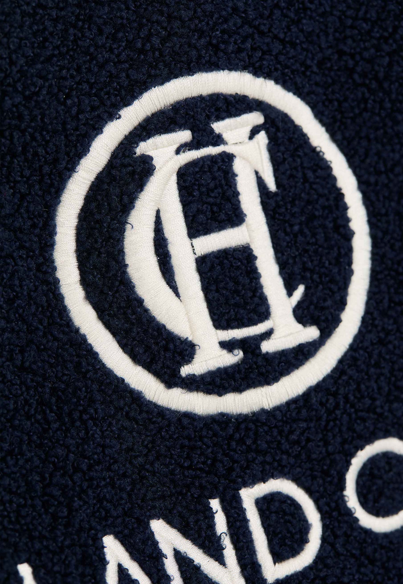 Paloma Towelling Tote (Navy Ecru)