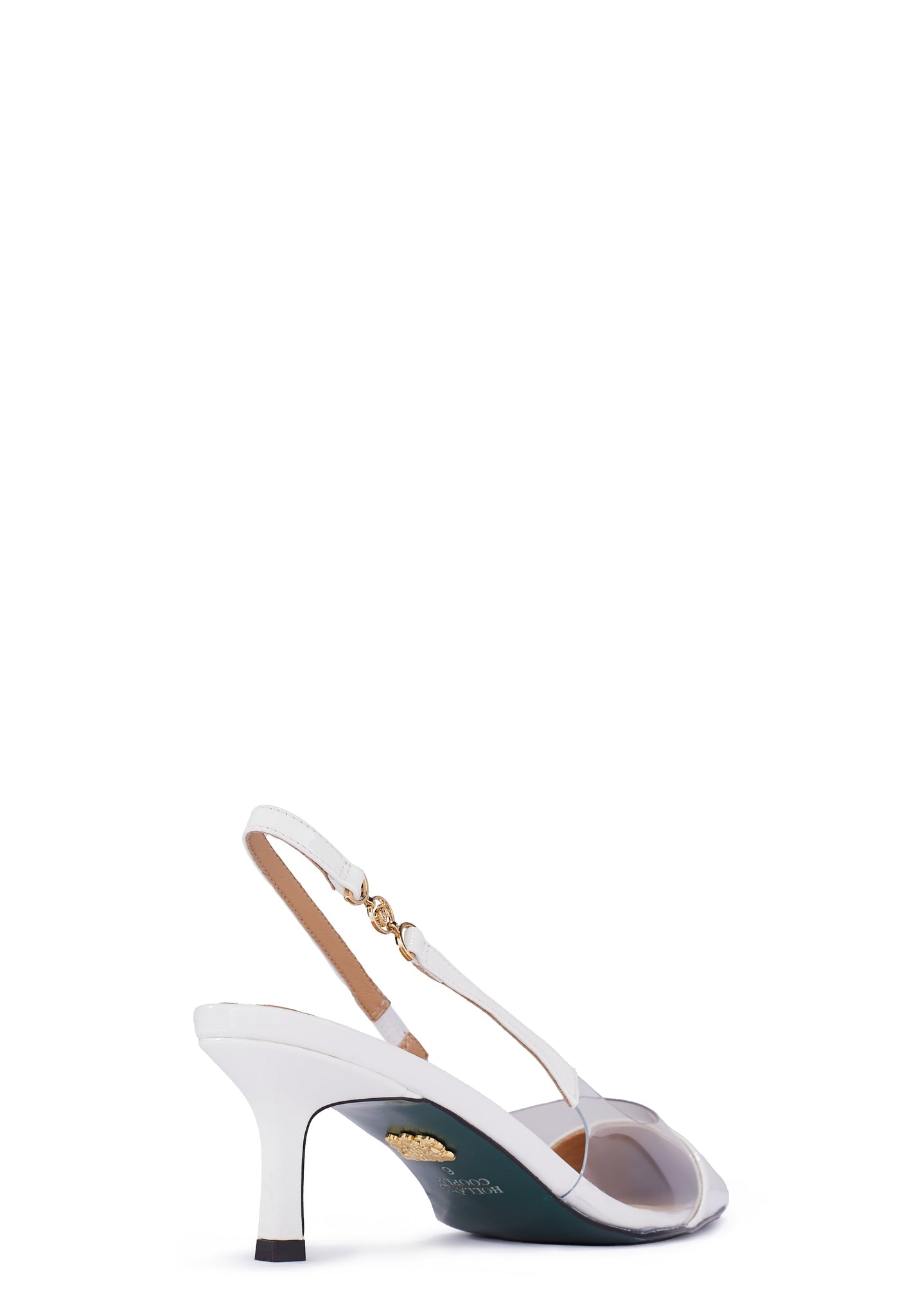 Regency Kitten Heel (Clear White)