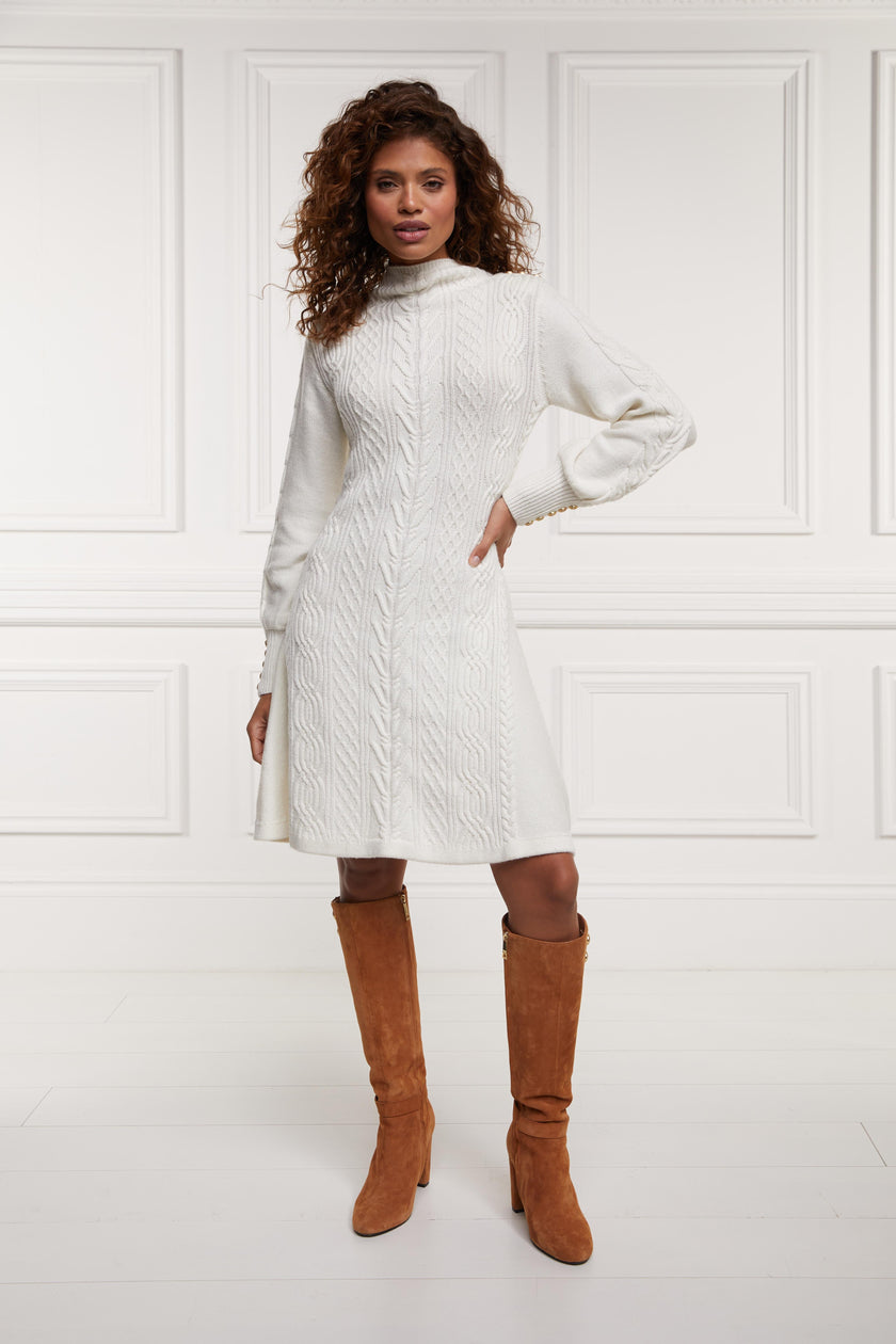 Rachel Mini Dress (Oyster)