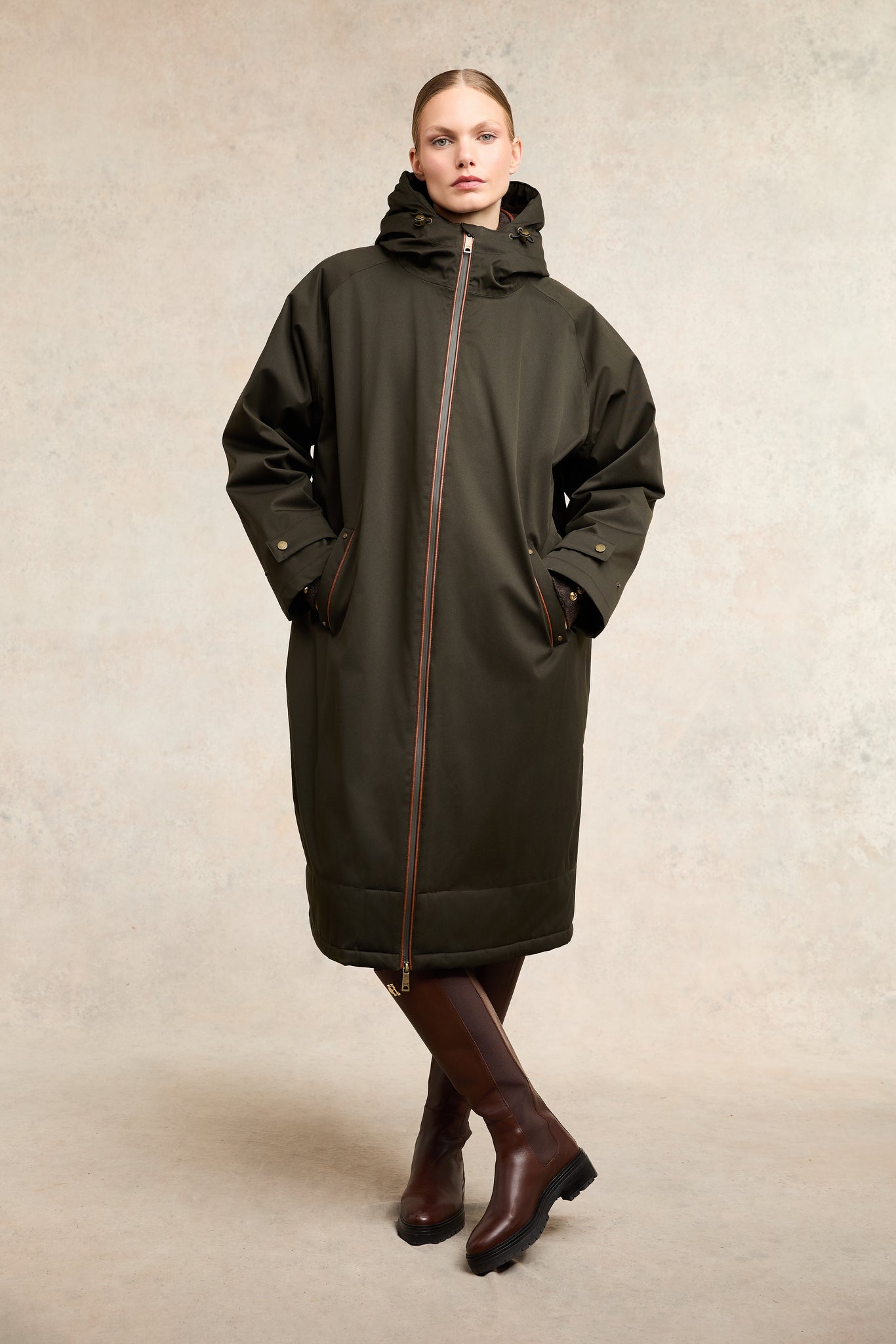 One-Size Waterproof Coat (Khaki)