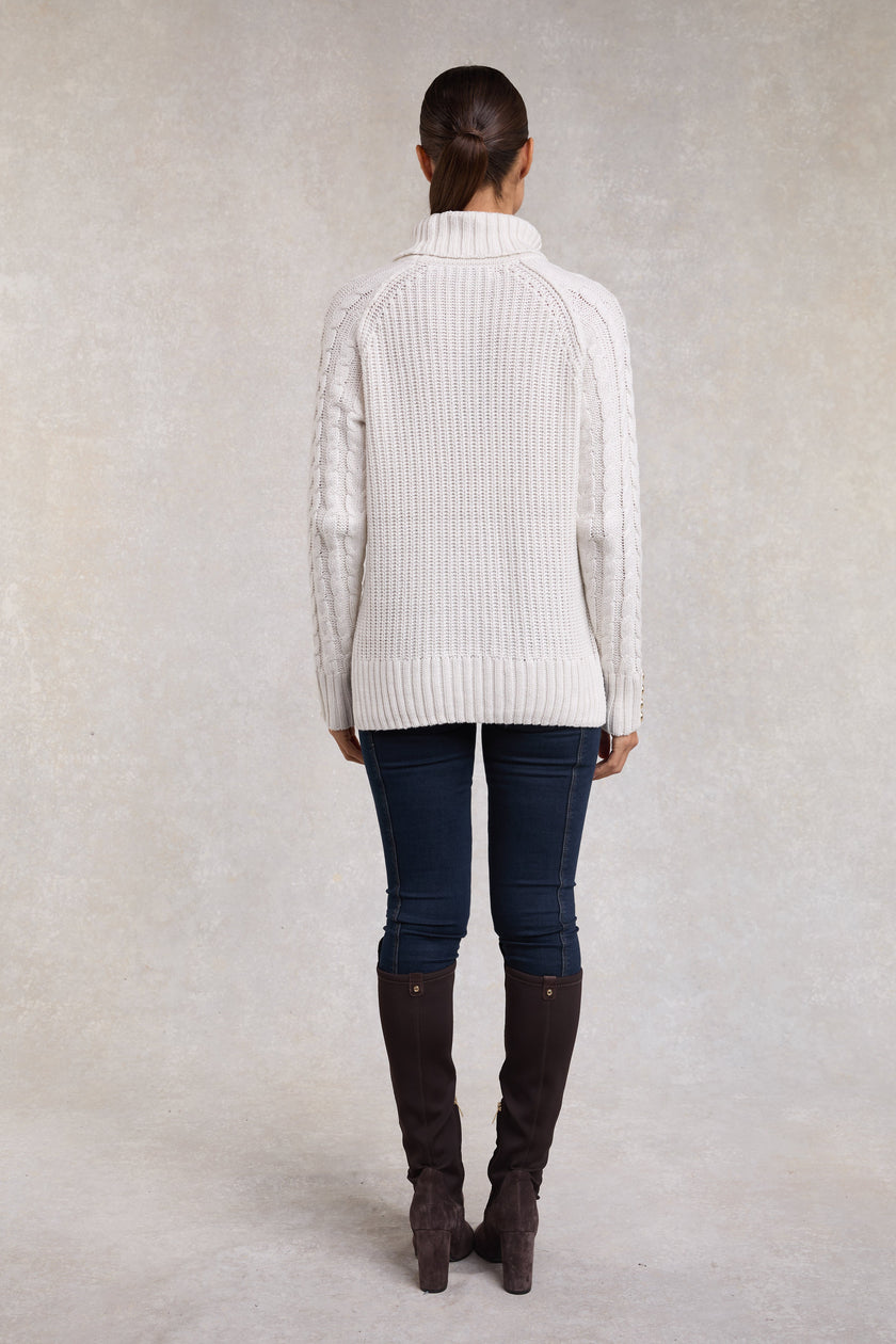 Ontario Roll Neck Knit (Winter White)