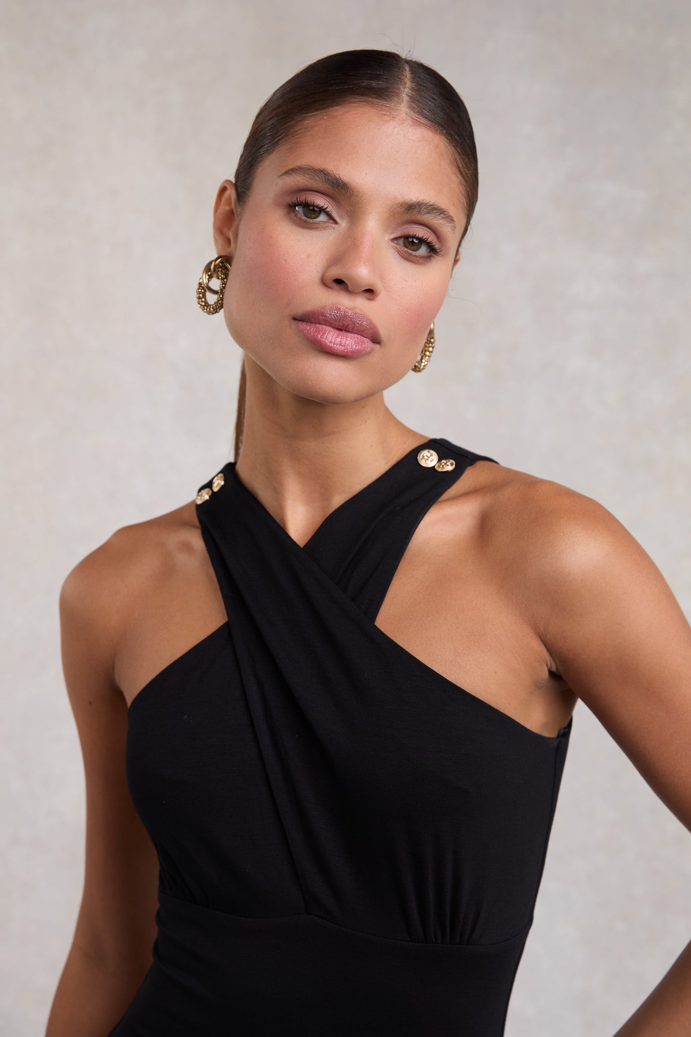 Mayfair Midi Dress (Black)