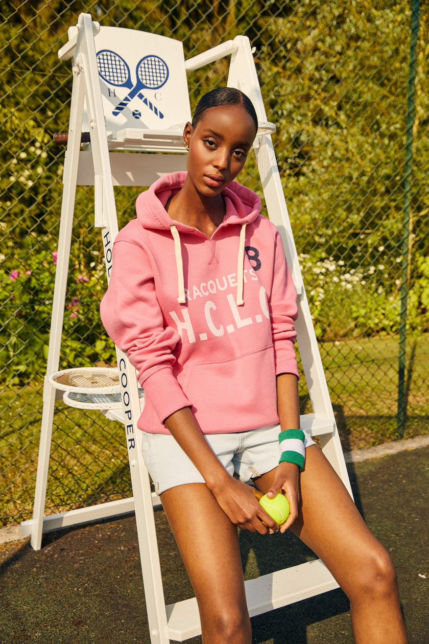 Racquets Hoodie (Peony Pink)