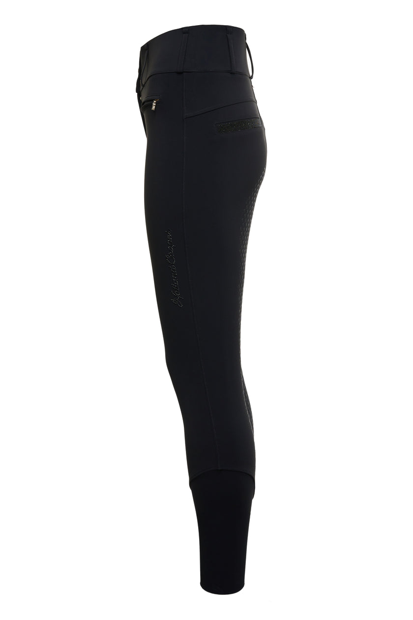 Premium High Rise Breeches (Black)