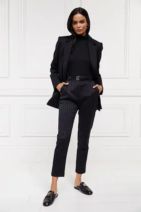 Bexley Tailored Trouser (Houndstooth Jacquard)